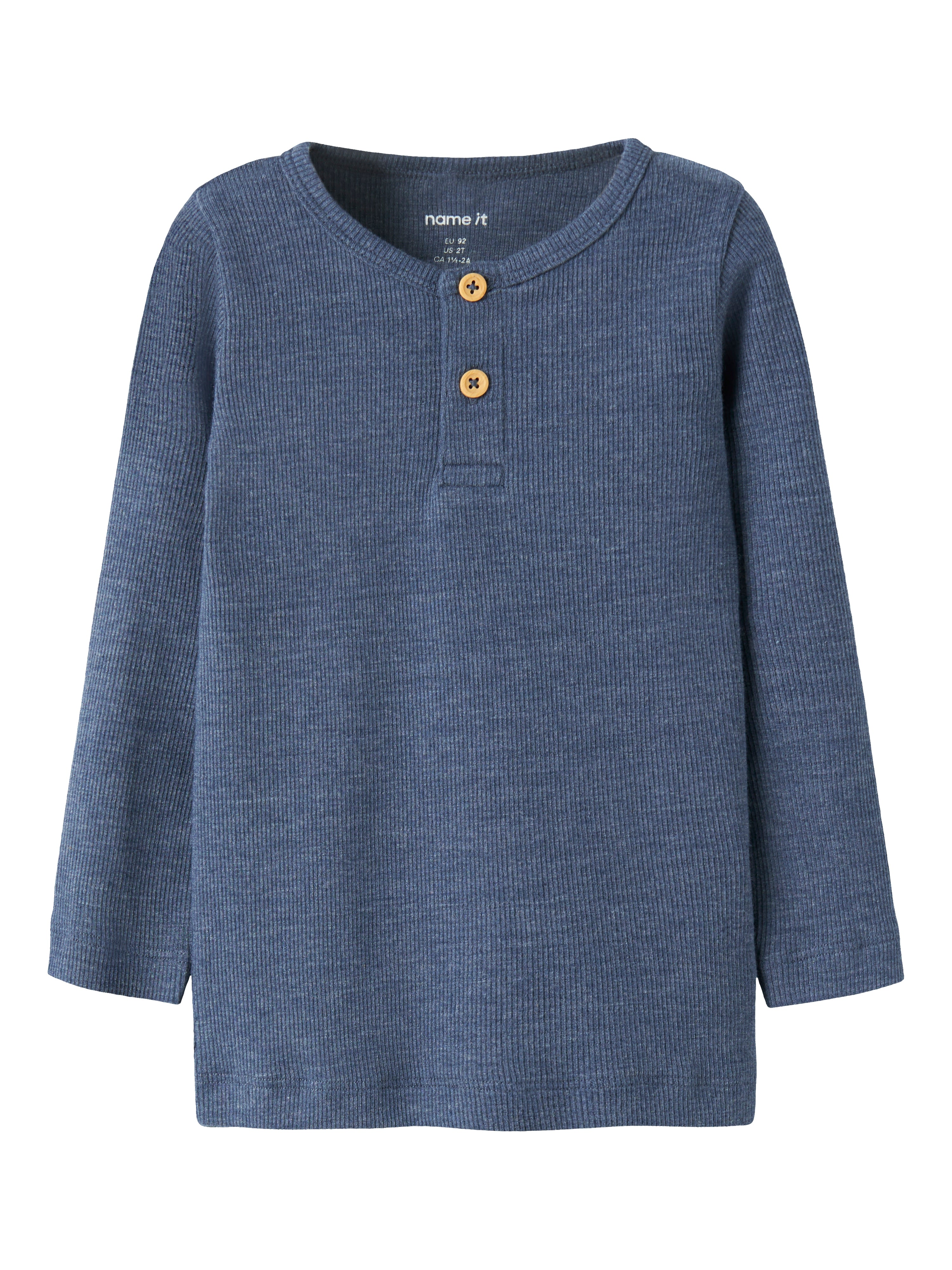 Name It Kab Ls Bluse – Vintage Indigo Melange – Tilbud!