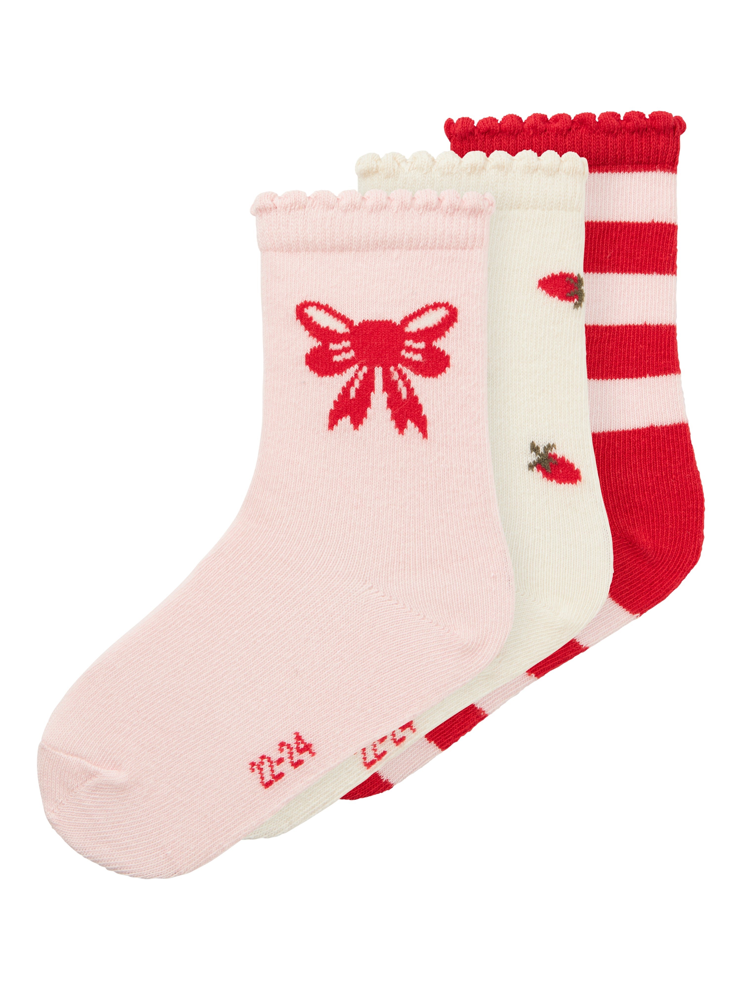 Name It Futti 3-pak Strømper – Cloud Dancer Tilbud!
