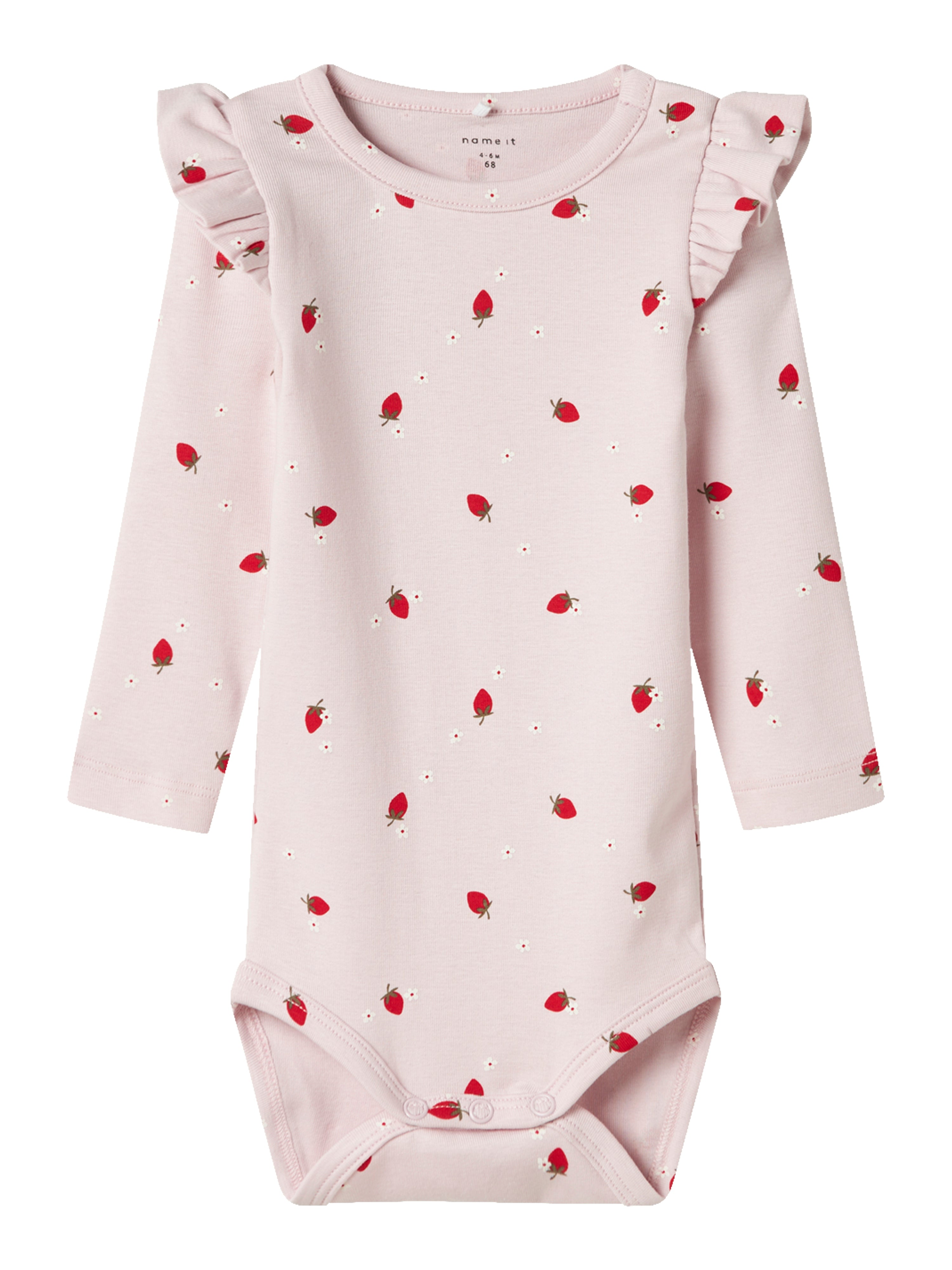 Name It Filly Body – Lys Lilla med Jordbærprint Tilbud!