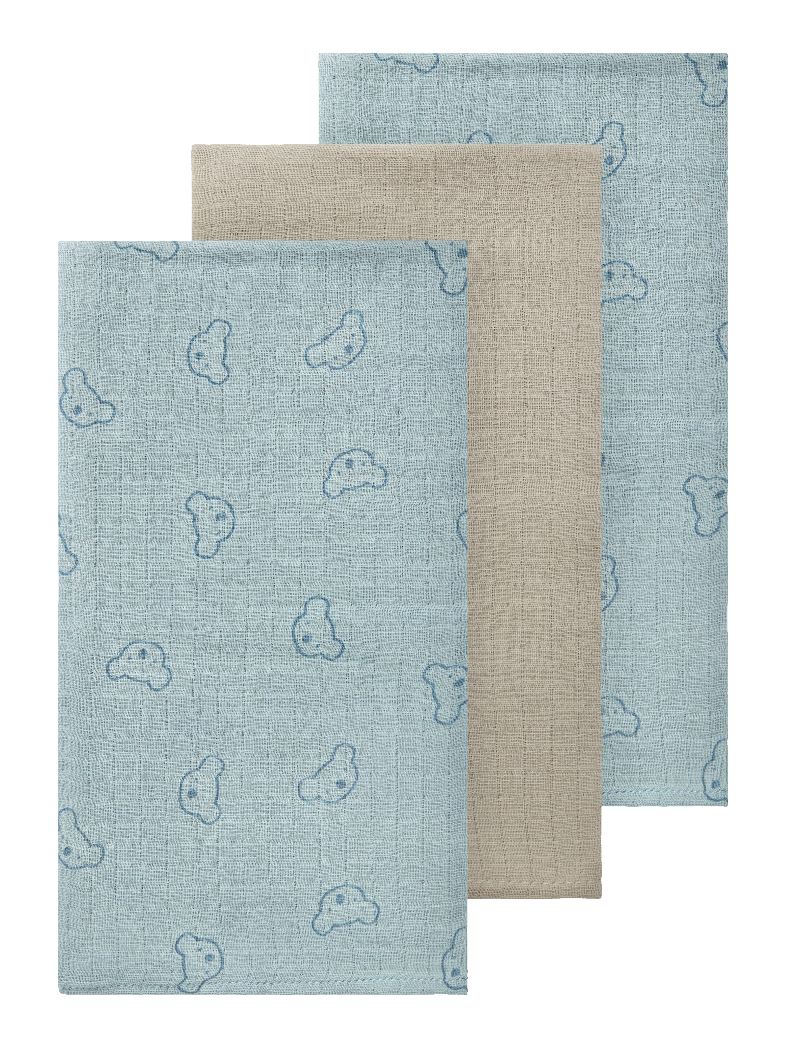 Name It Ohappy Stofbleer 3 Pak – Celestial Blue Tilbud