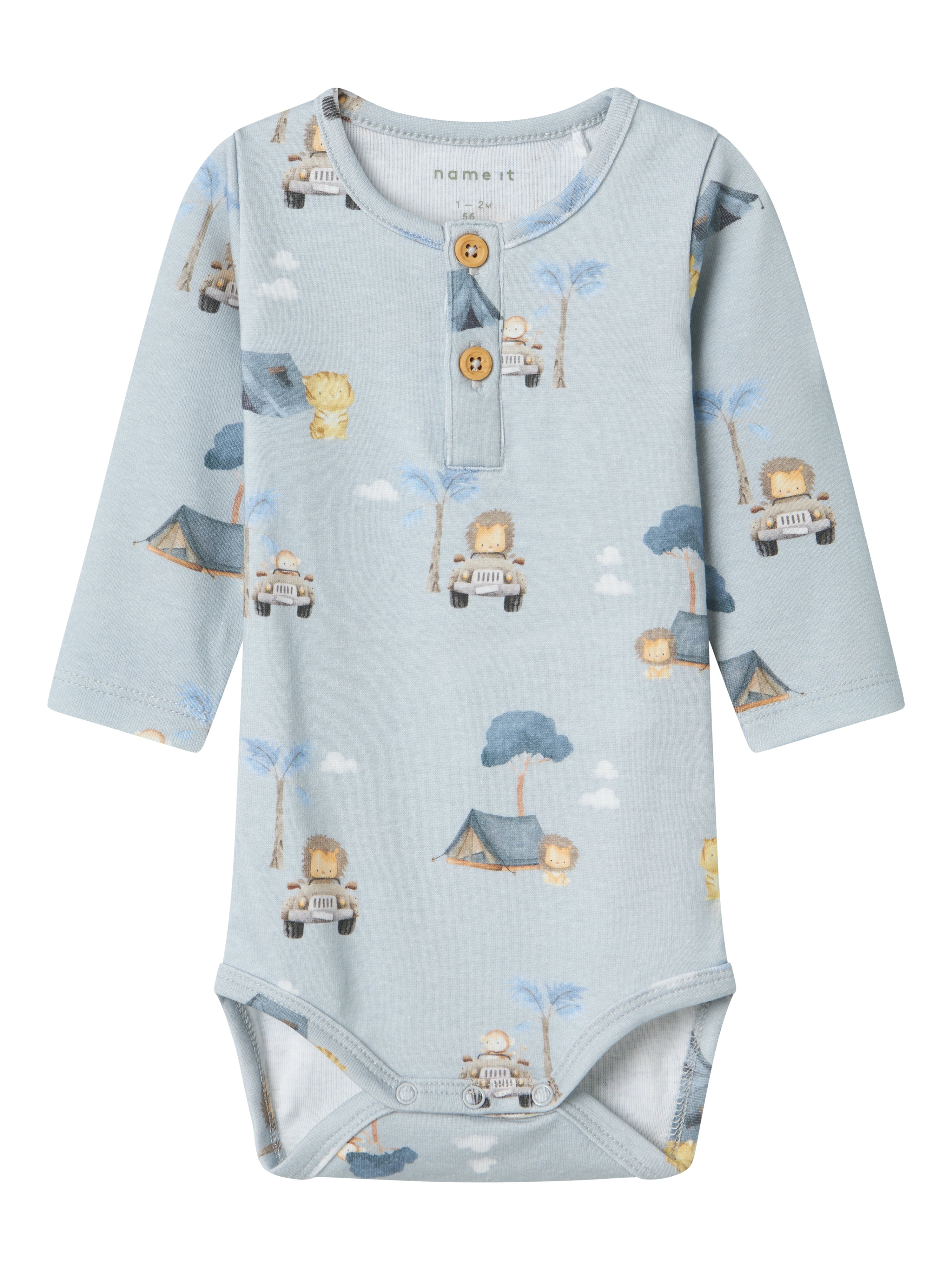 Name It Help Body – Perleblå – Komfortabel babybody