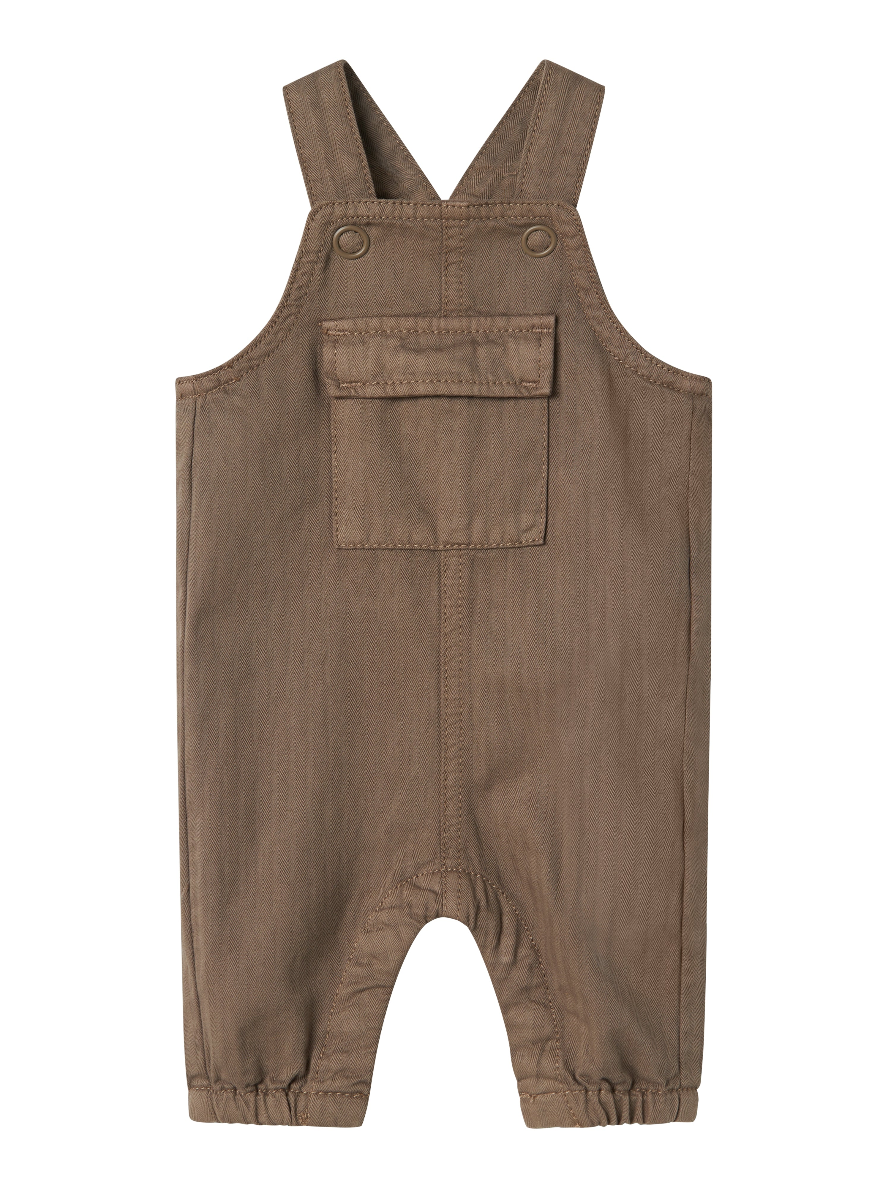 Name It Ib Bow Twill Overall - Valnød - Fantastisk Tilbud!