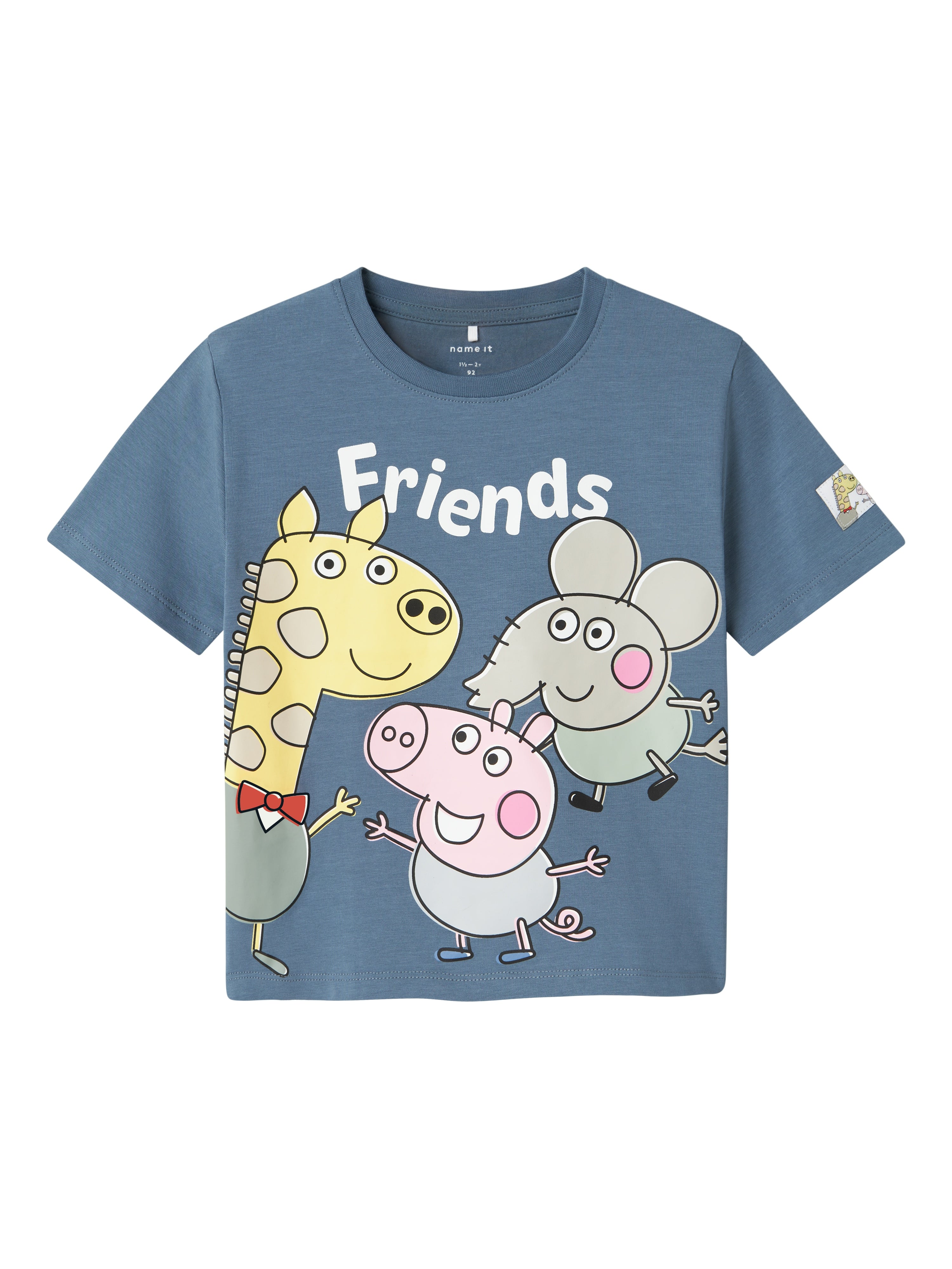 Name It Arle Gurli Gris T-shirt – Blå Mirage – Fantastisk tilbud!