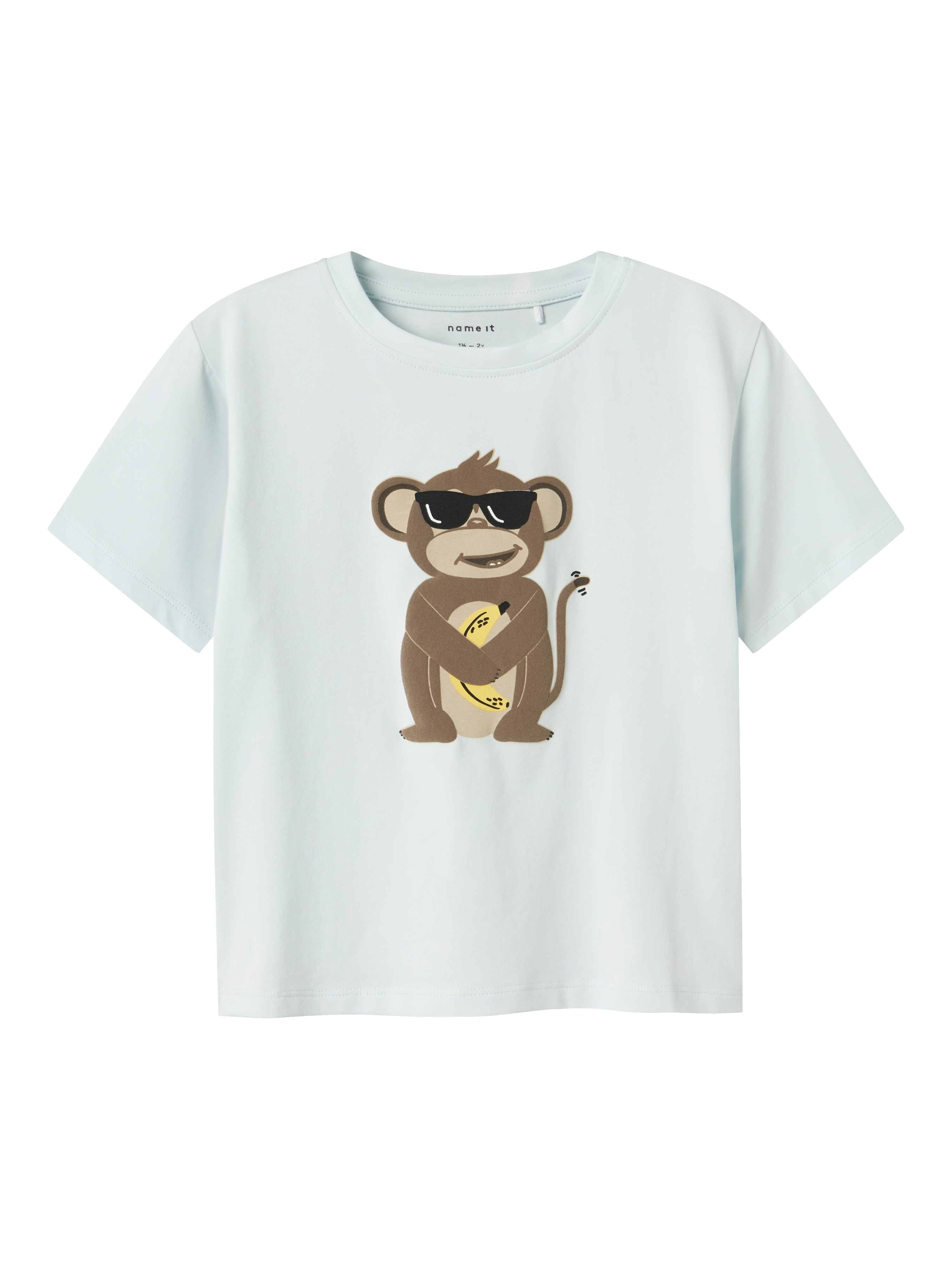 Name It Jax T-shirt – Country Air med sjov abeprint