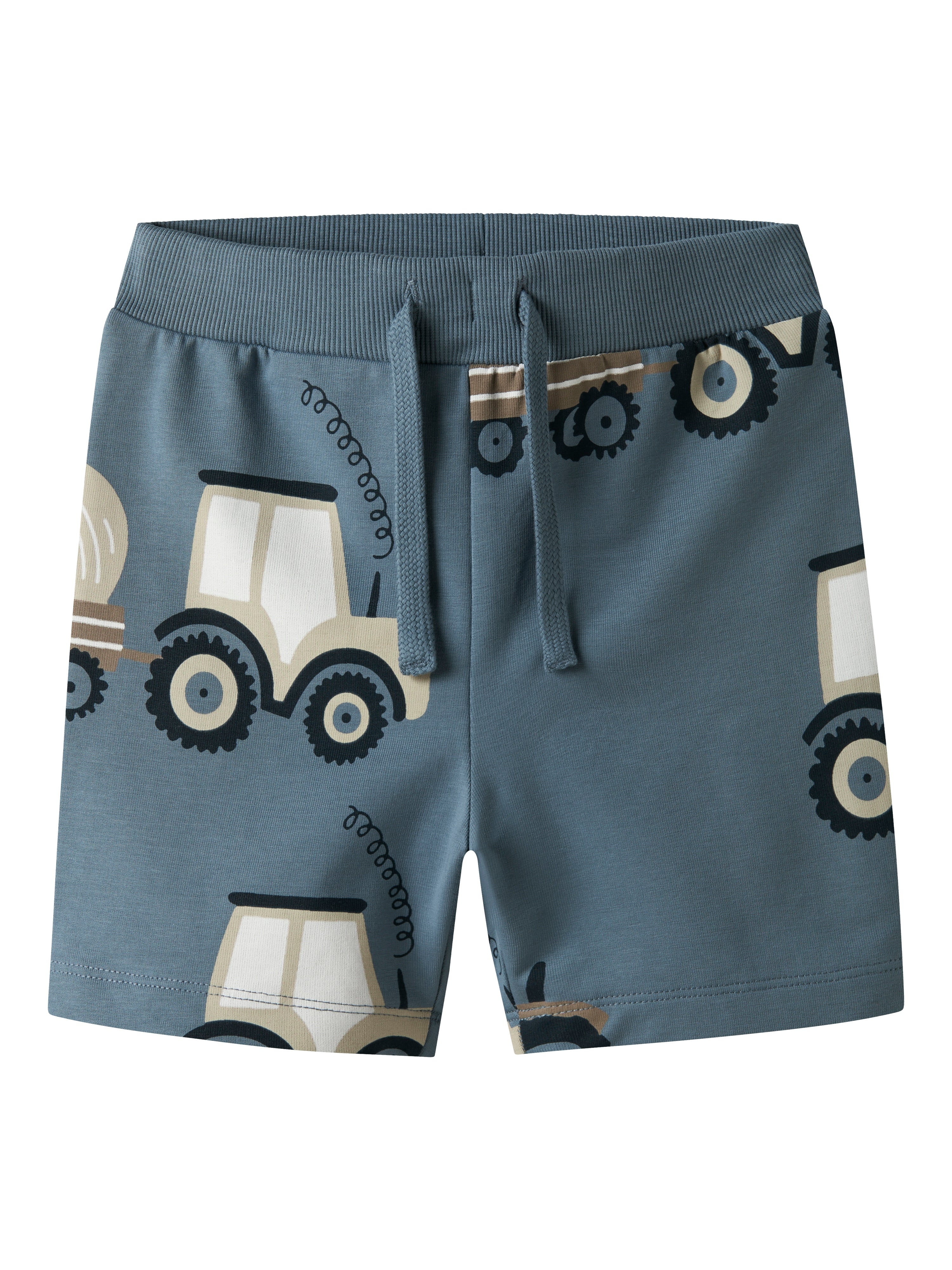 Name It Jame Sweatshorts – Blå med Traktorprint til Børn