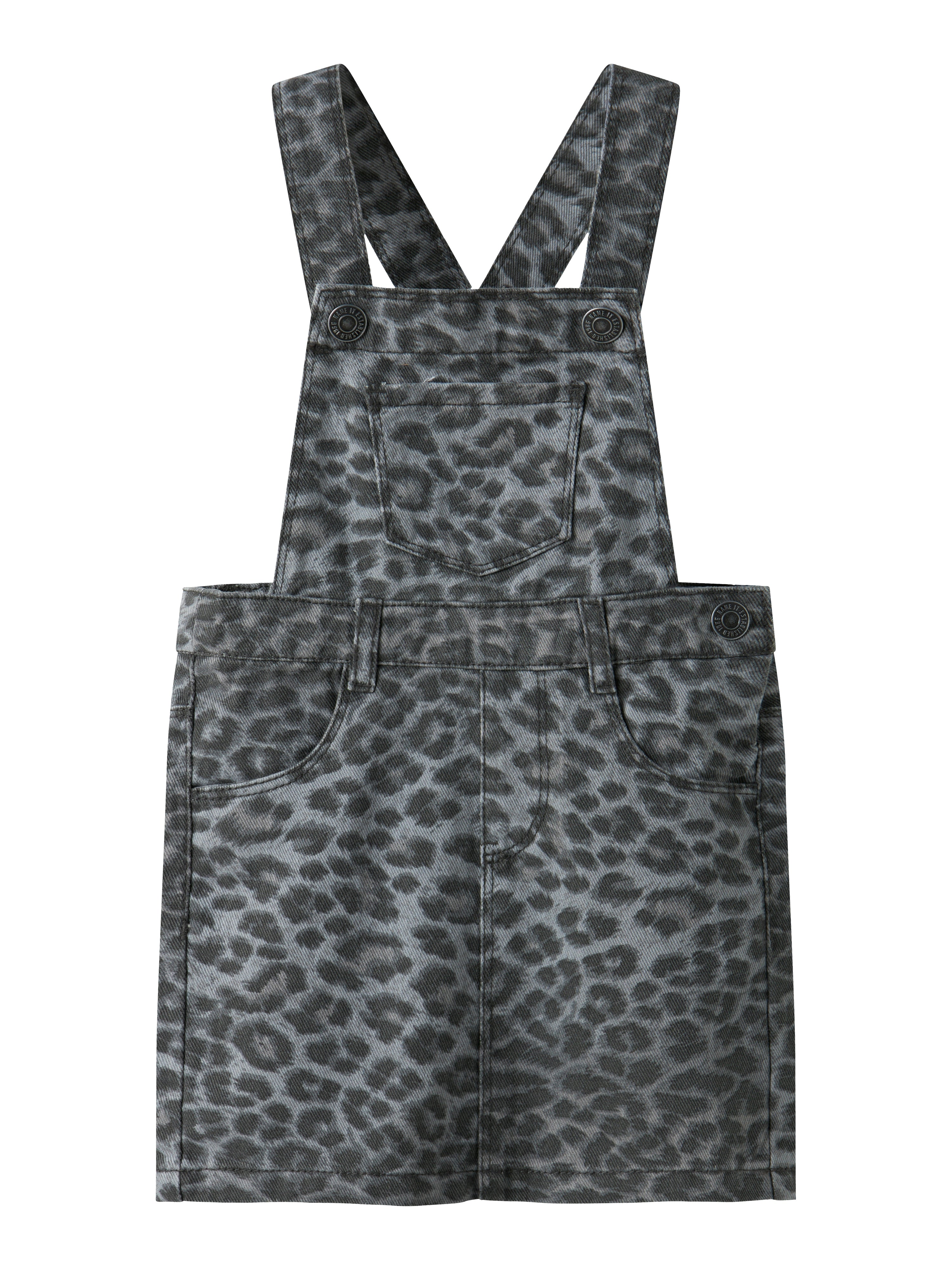 Name It Ophelia Kjole - Grå Leopard Design på Udsalg