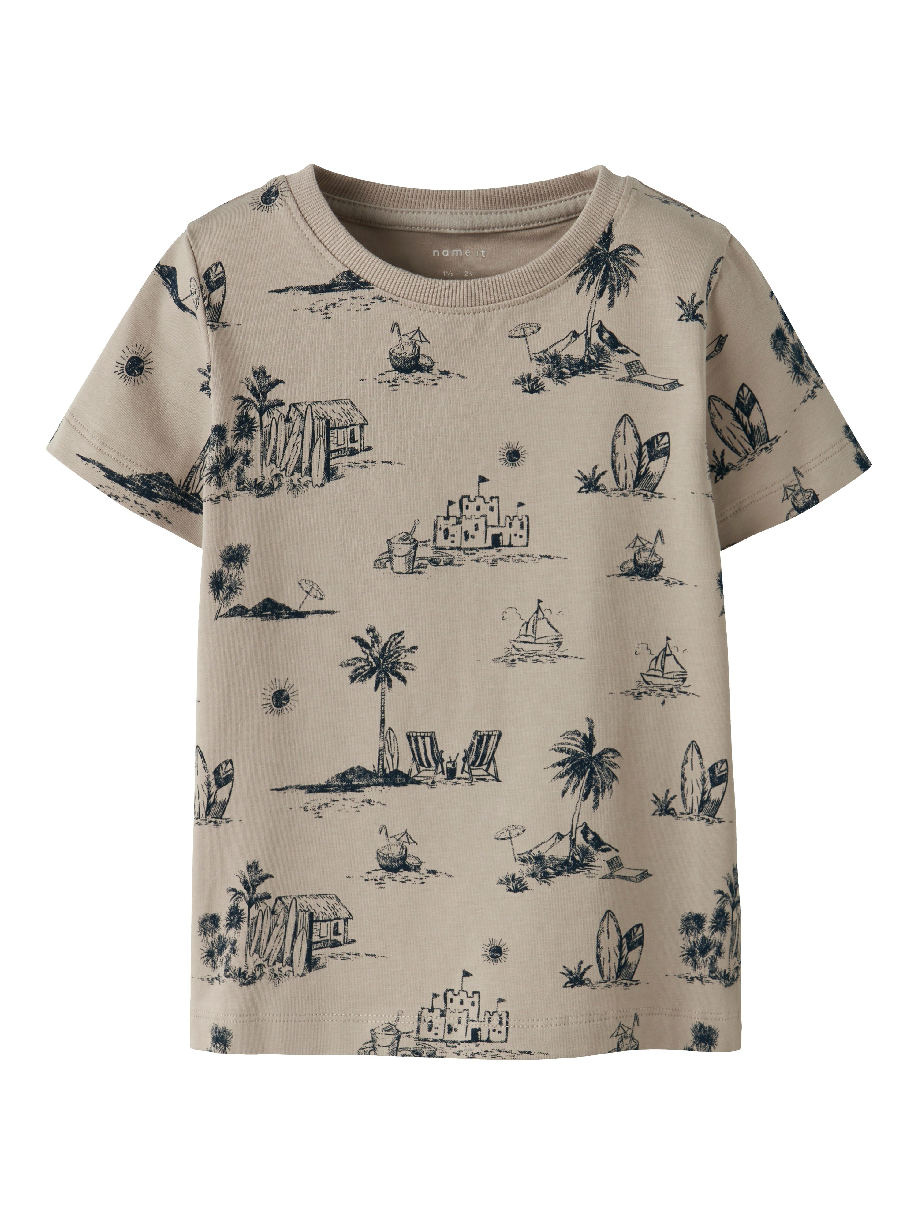 Name It Fille Ss Top - Chateau Gray -   Cm