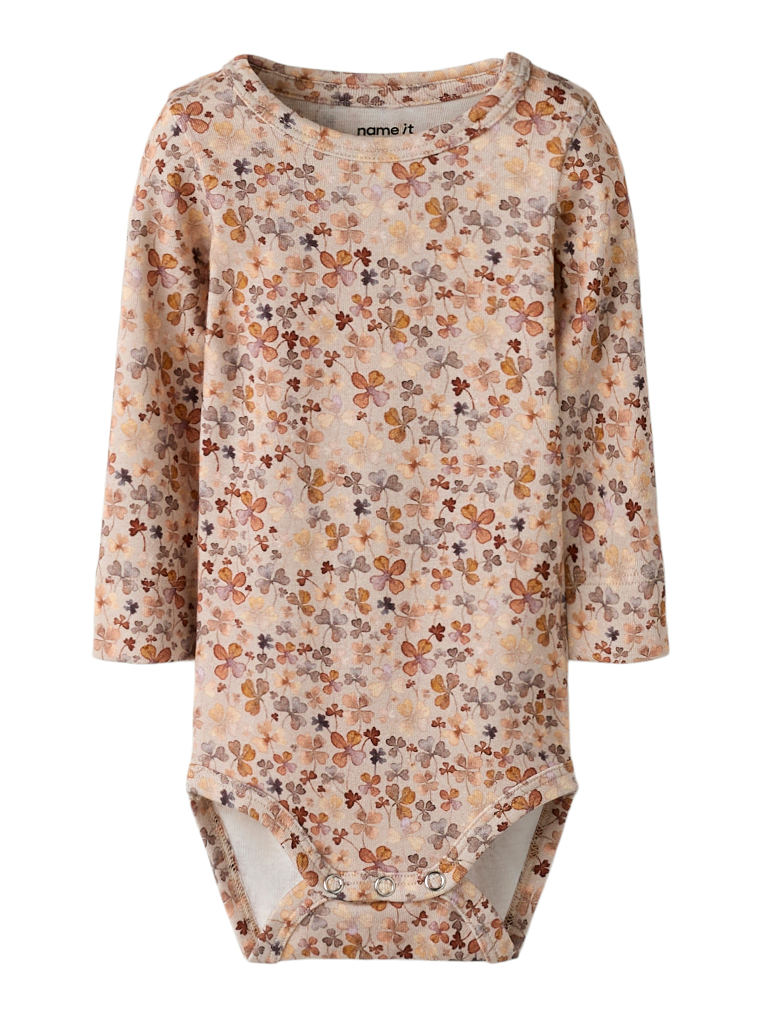 Name It Novea Body med Blomsterprint – Svampefarvet