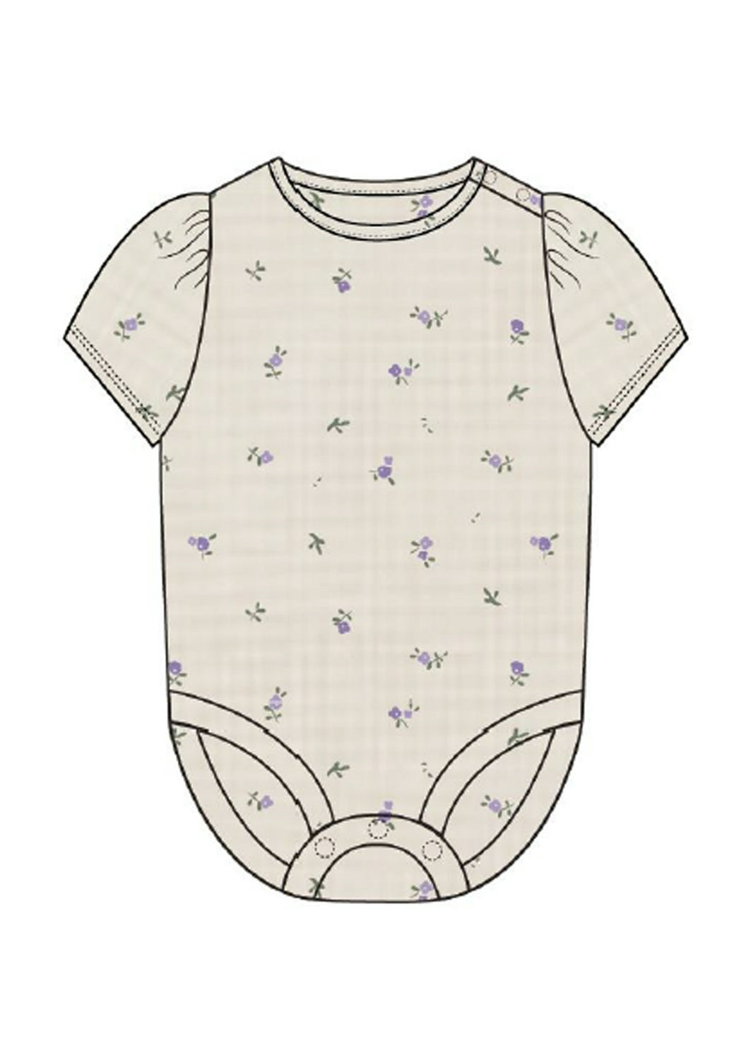 Legende blomsterprint Body til børn fra Name It