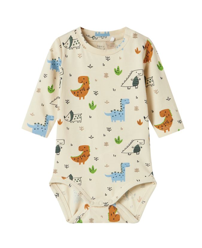 Name It Vroels Body med Dinosaurer i Sommerfarver