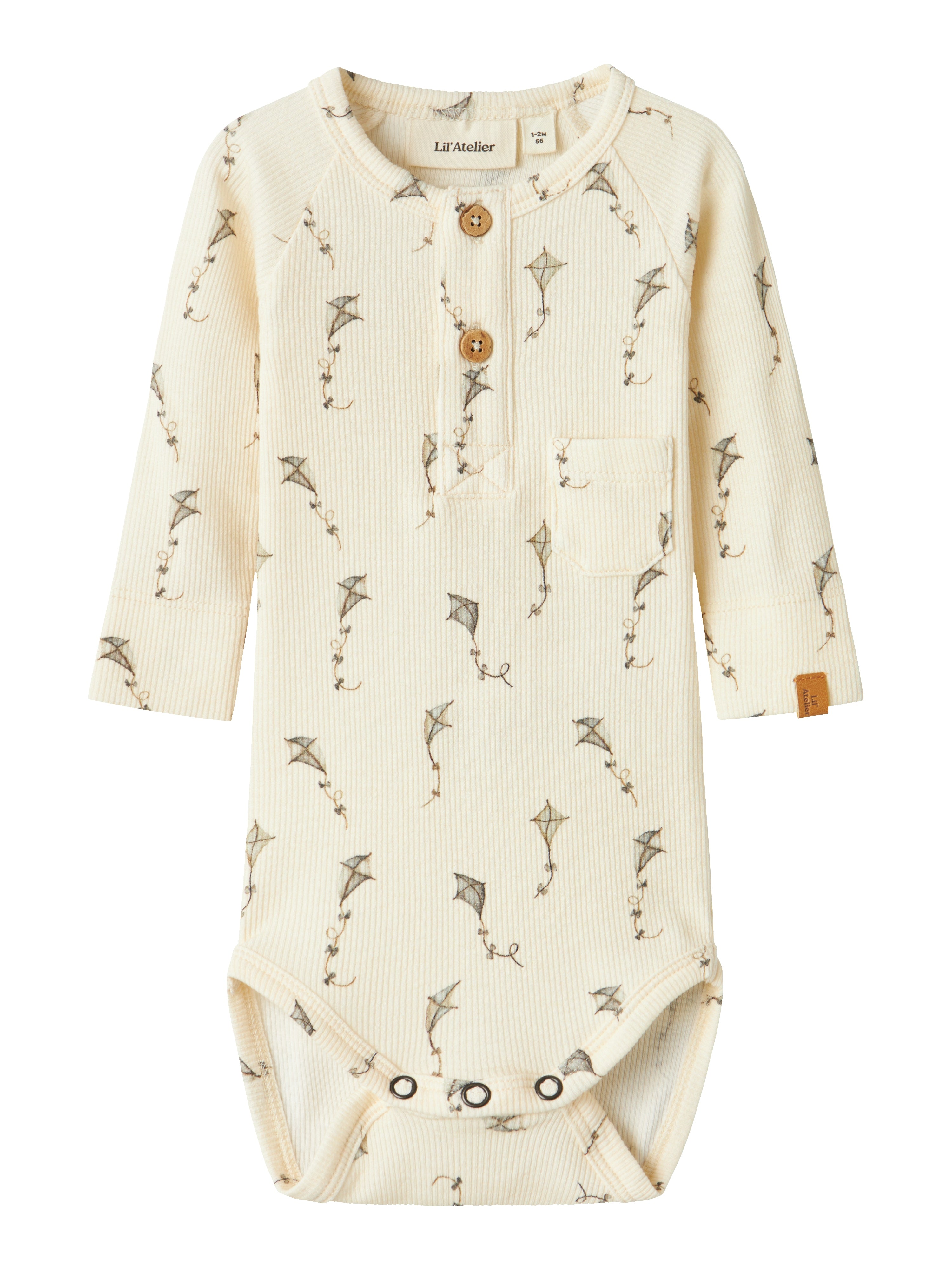 Lil Atelier Gavo Elm Slim Body – Turtledove Kites til børn