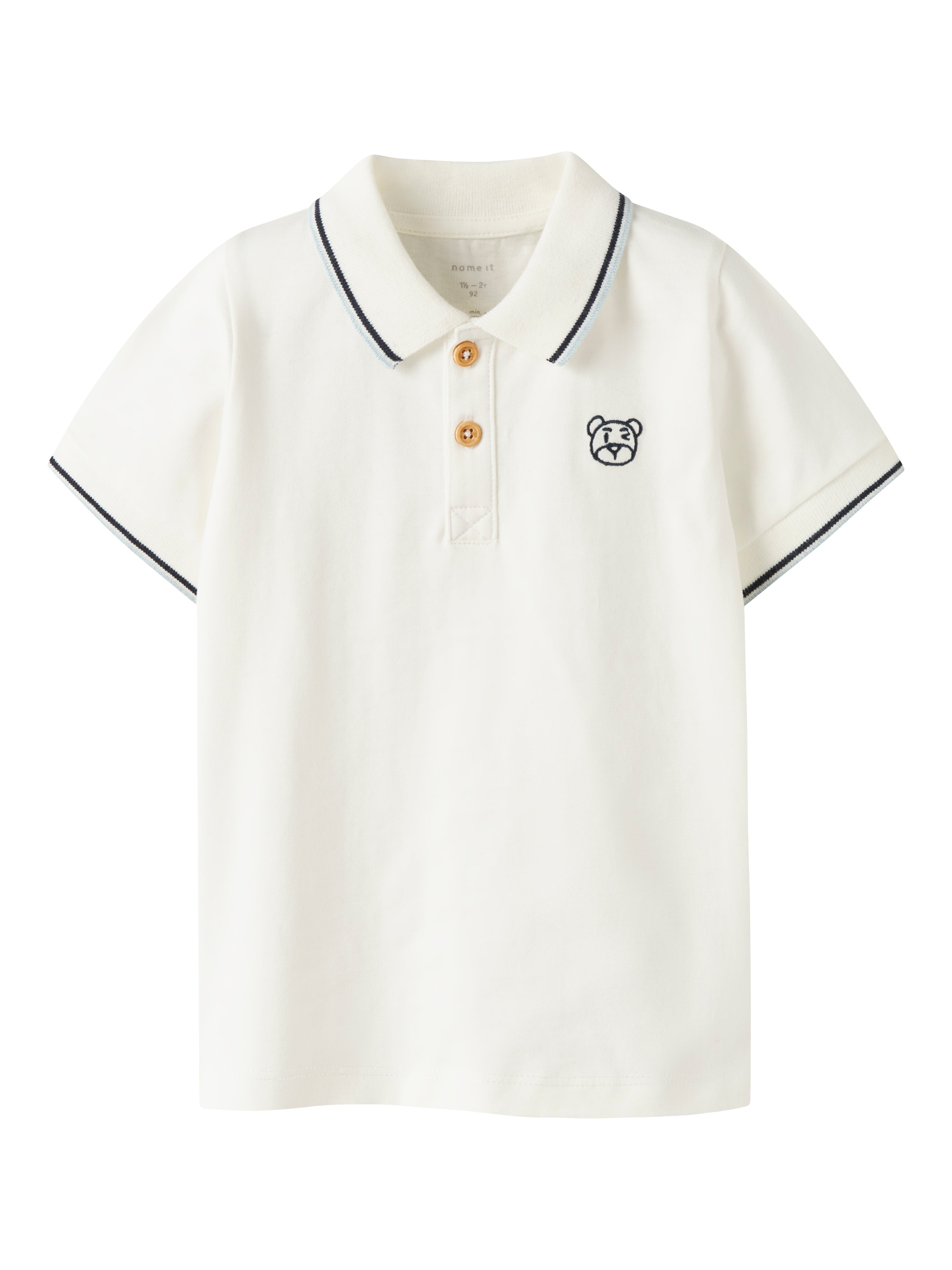 Name It Dakan Ss Polo - Cloud Dancer -   Cm