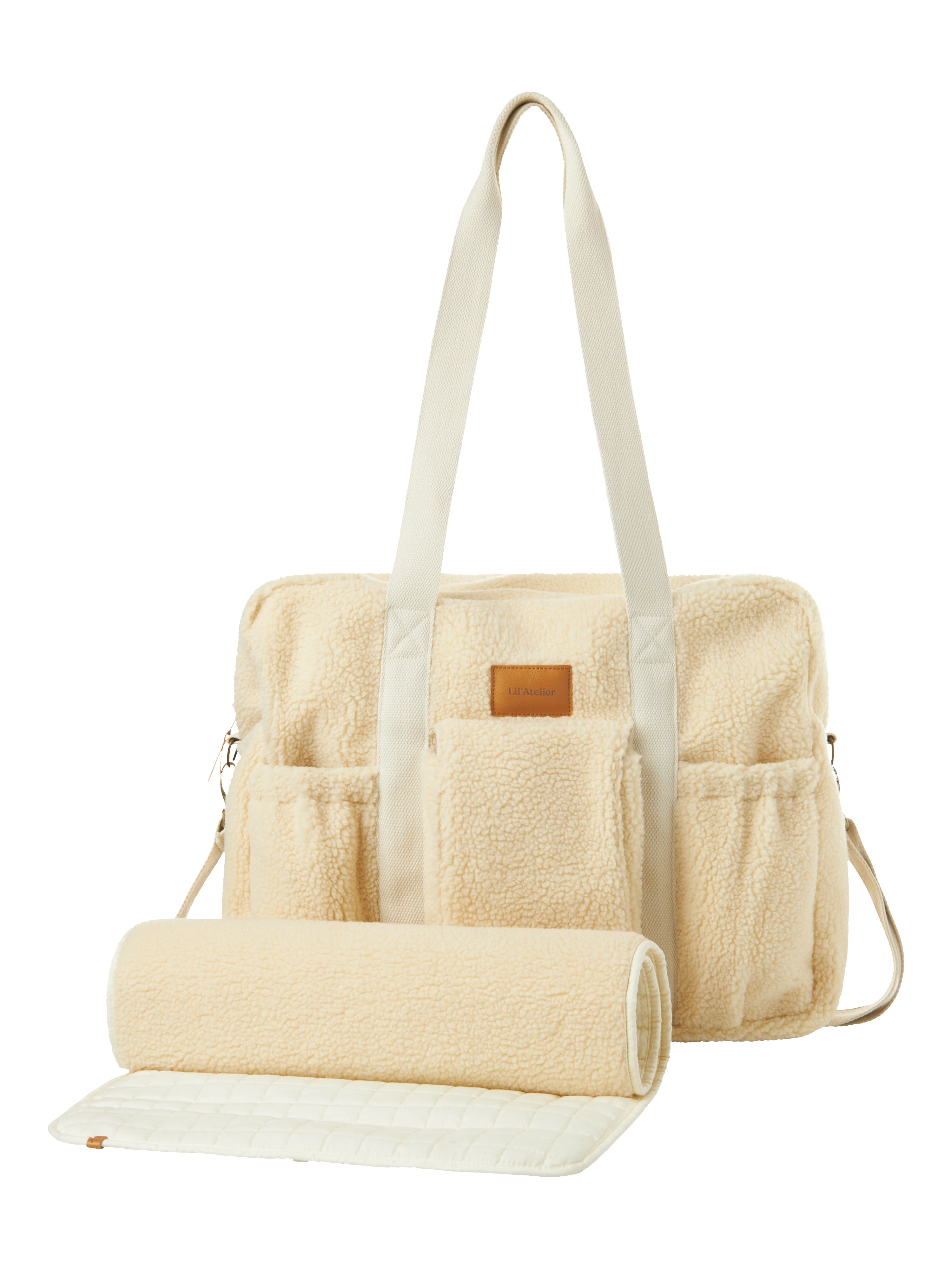Lil Atelier Nigo Mommy Bag – Turtledove på udsalg!