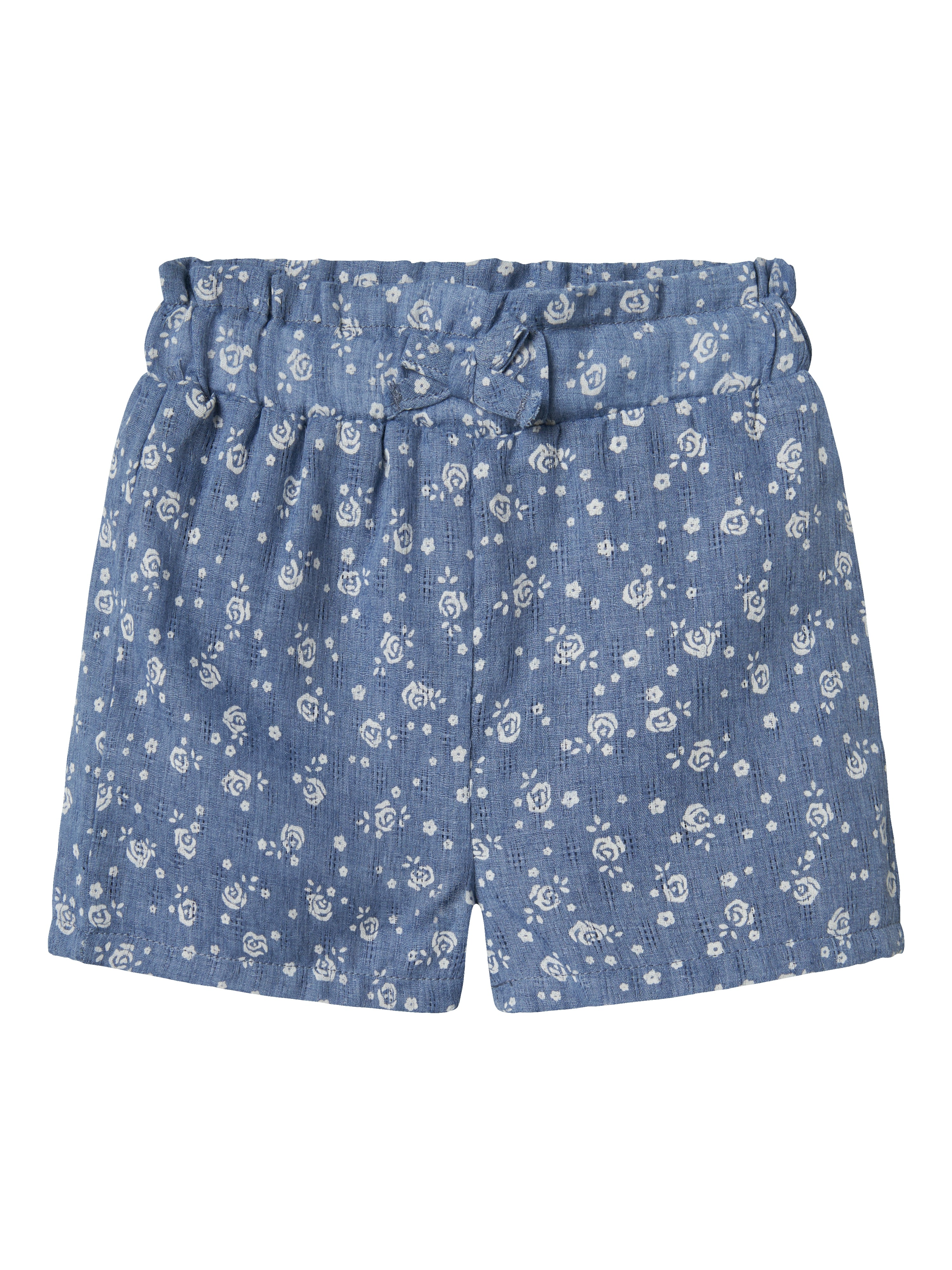 Name It Hagy Shorts – Lys Denim med Blomsterprint til Sommer