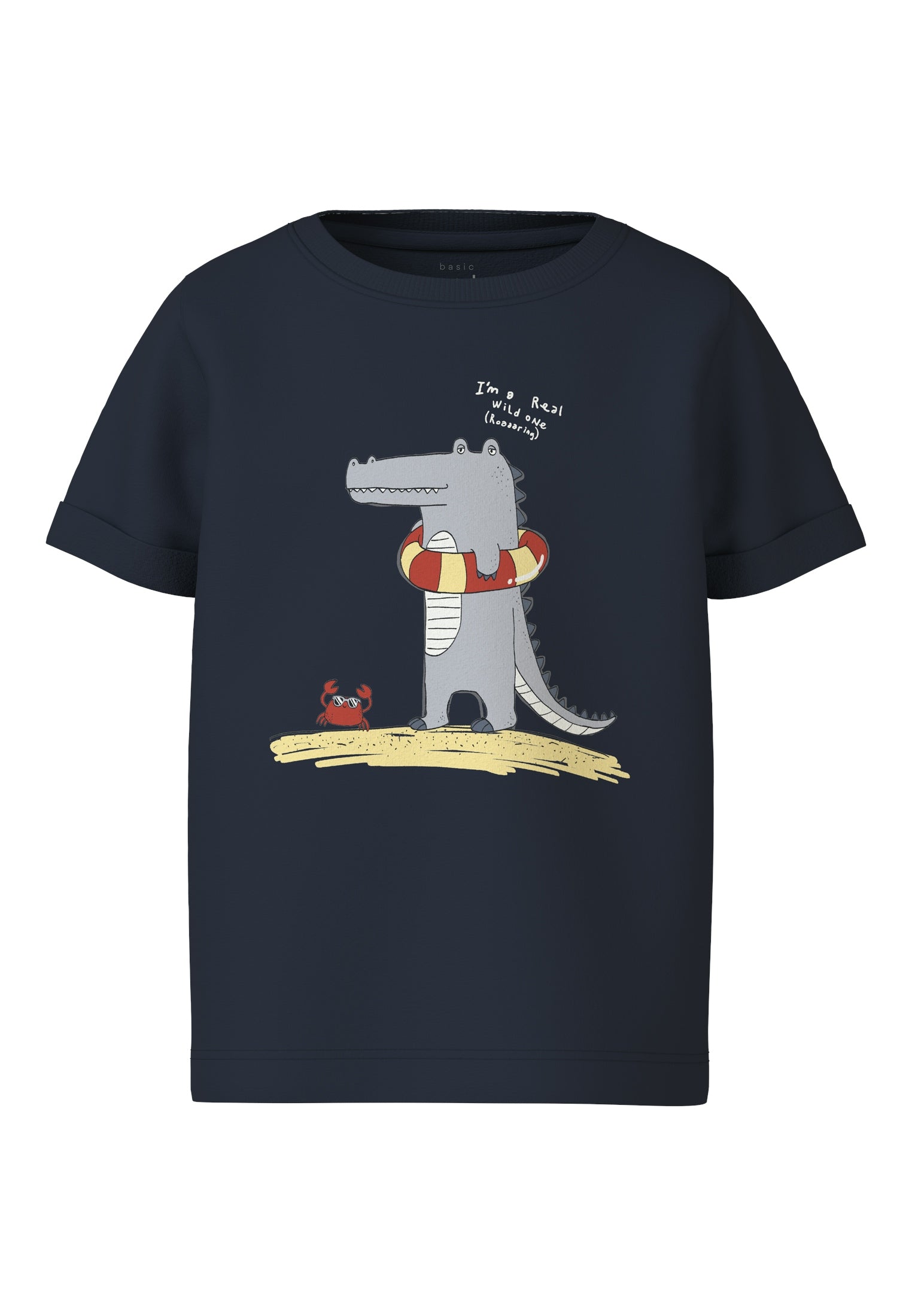 Name It Vux T-shirt med krokodilleprint - Navy Blazer