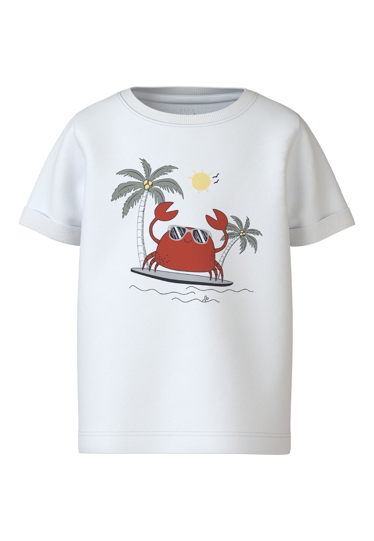 Name It Vux T-shirt – Lys Hvid med Flot Print på Tilbud