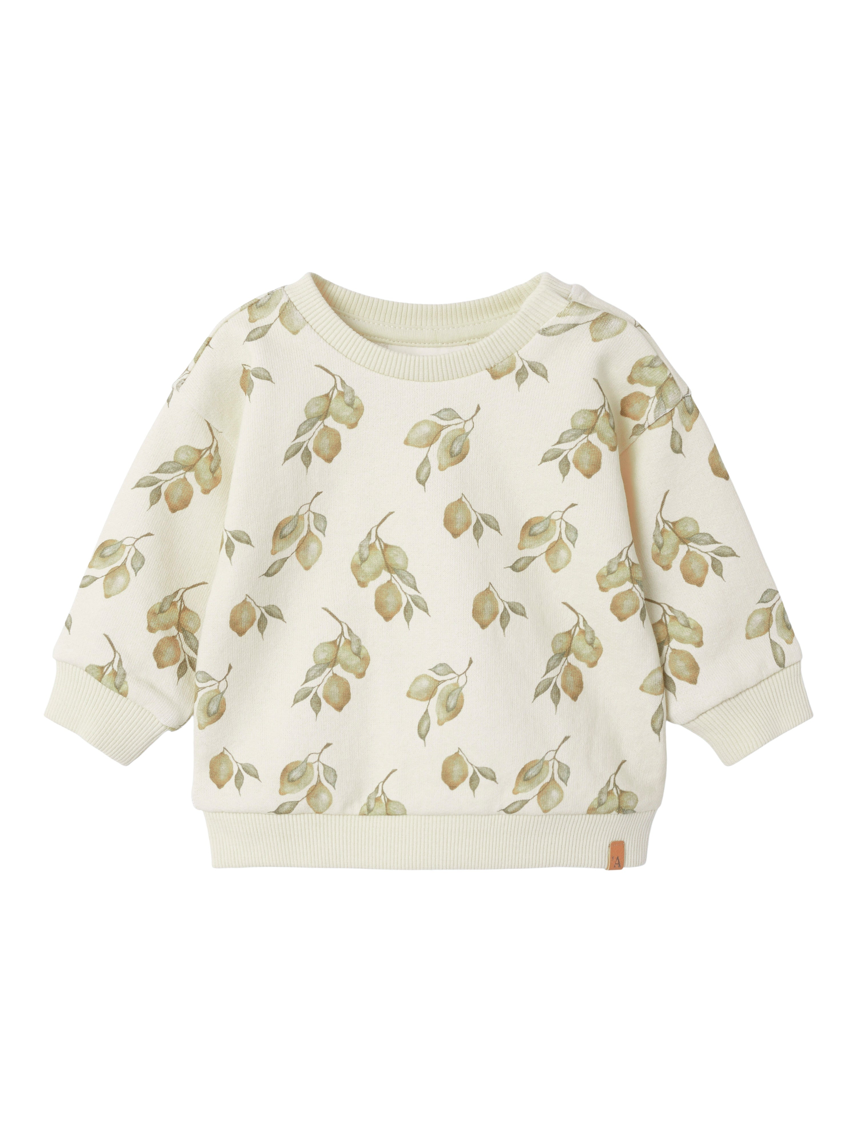 Lil Atelier Jobo Kio Sweatshirt – Turtledove Lemons Tilbud