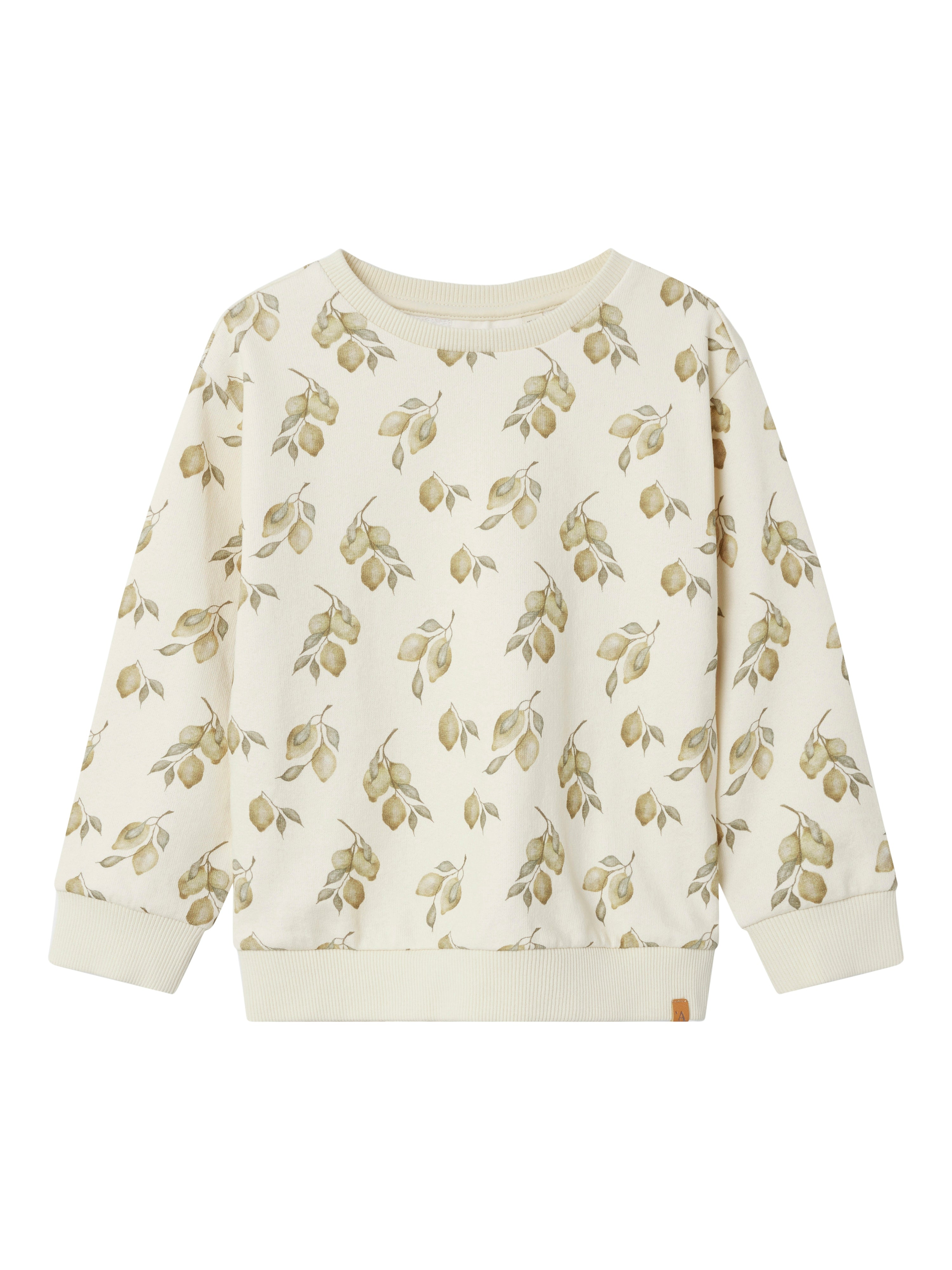 Lil Atelier Jobo Kio Sweatshirt med Citroner - Turtledove