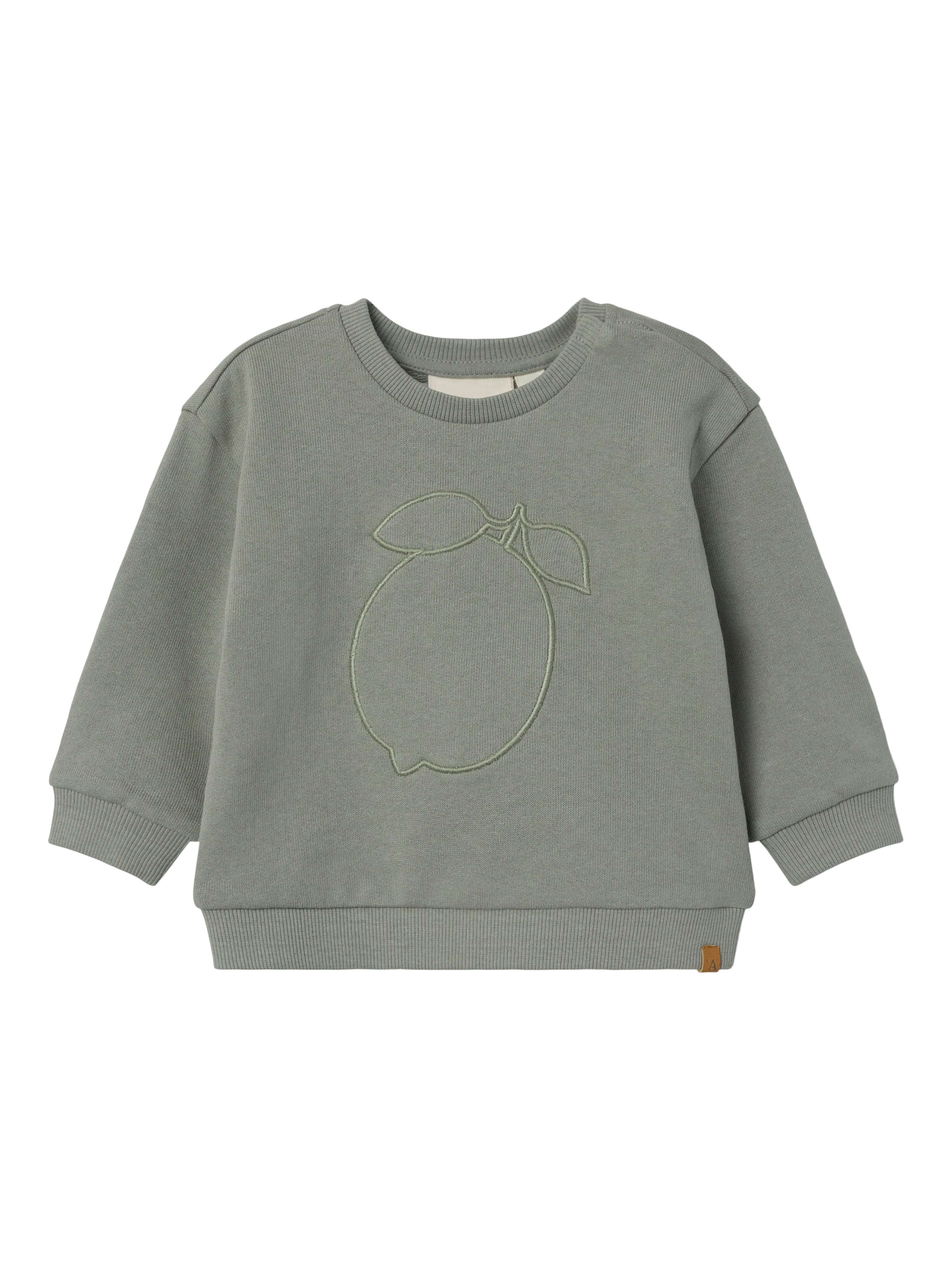 Lil Atelier Jobo Nuo Sweatshirt – Skovtåge – Genanvendt Bomuld