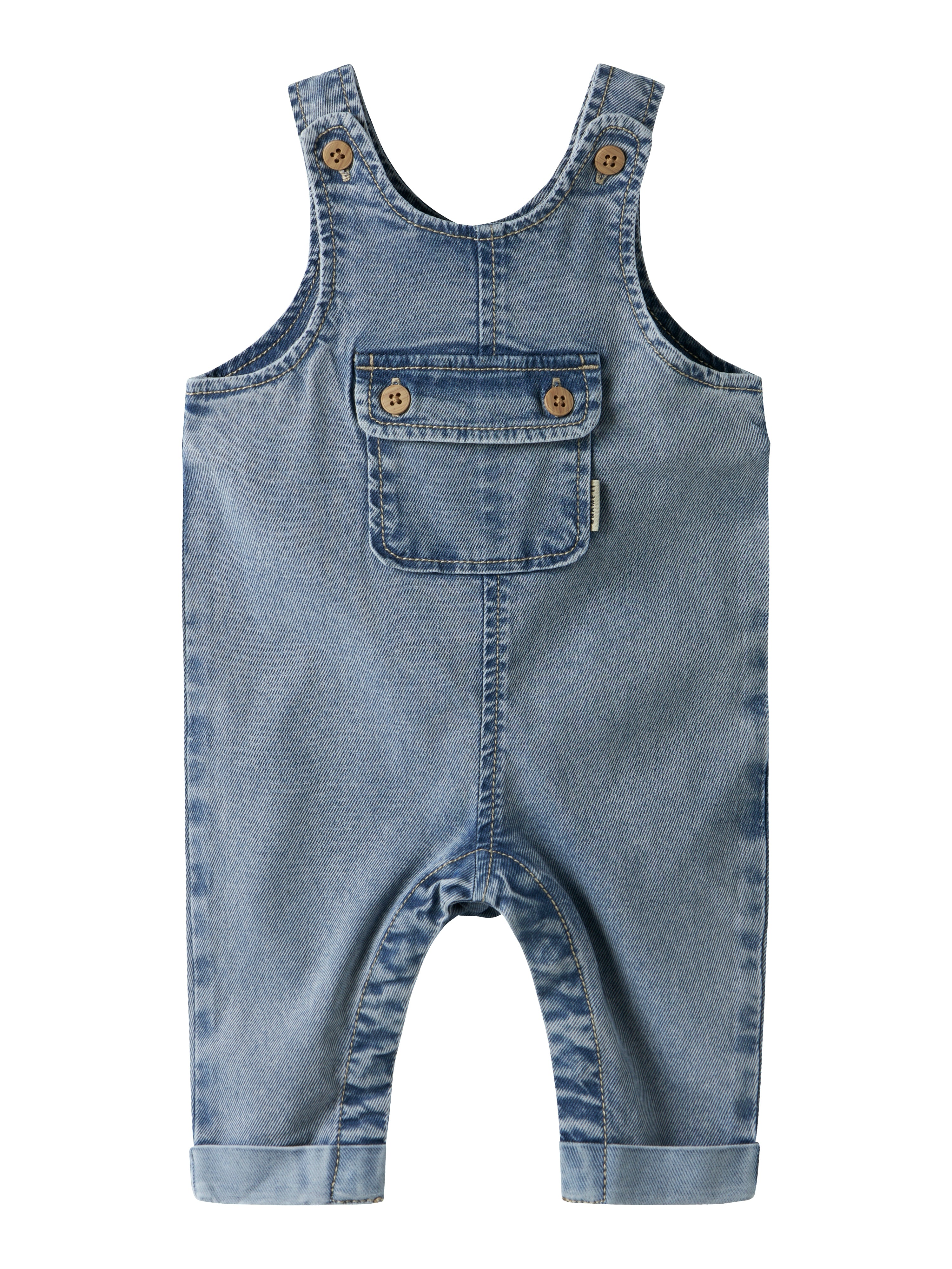 Name It Ben Baggy Denim Overall - Medium Blue Denim -   Cm