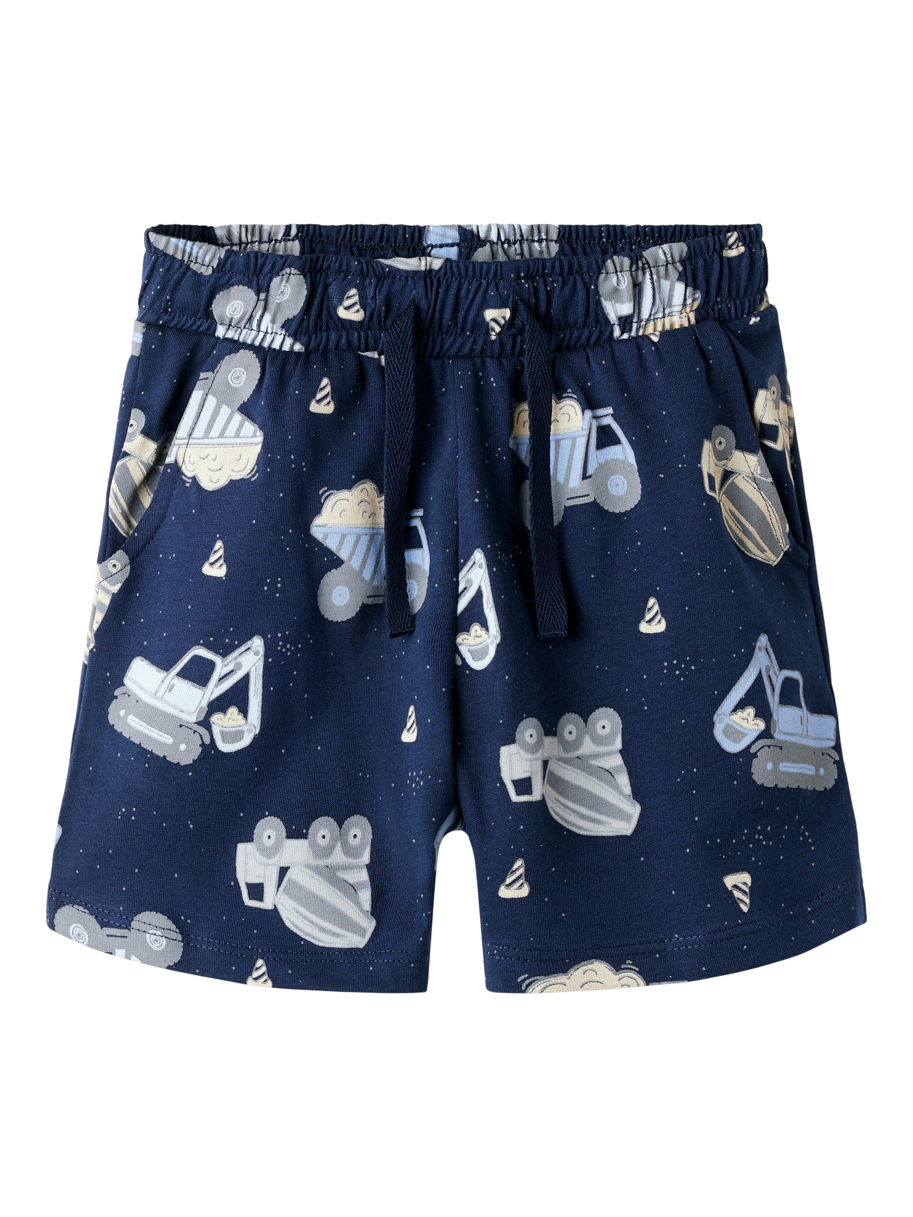 Name It Hector Shorts - Navy Blazer med Sjovt Print