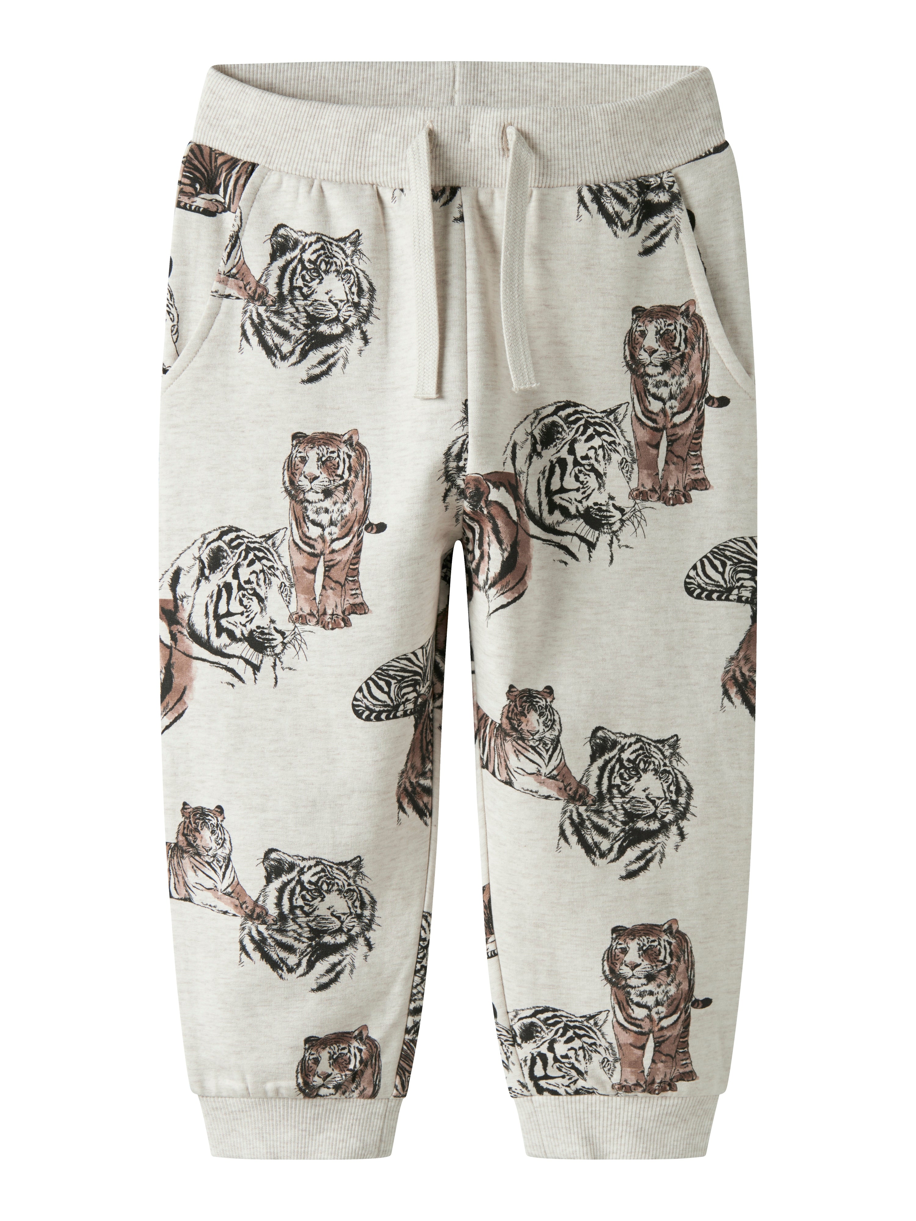 Name It Thorne Sweatpants - Peyote Melange - Tigrer Print