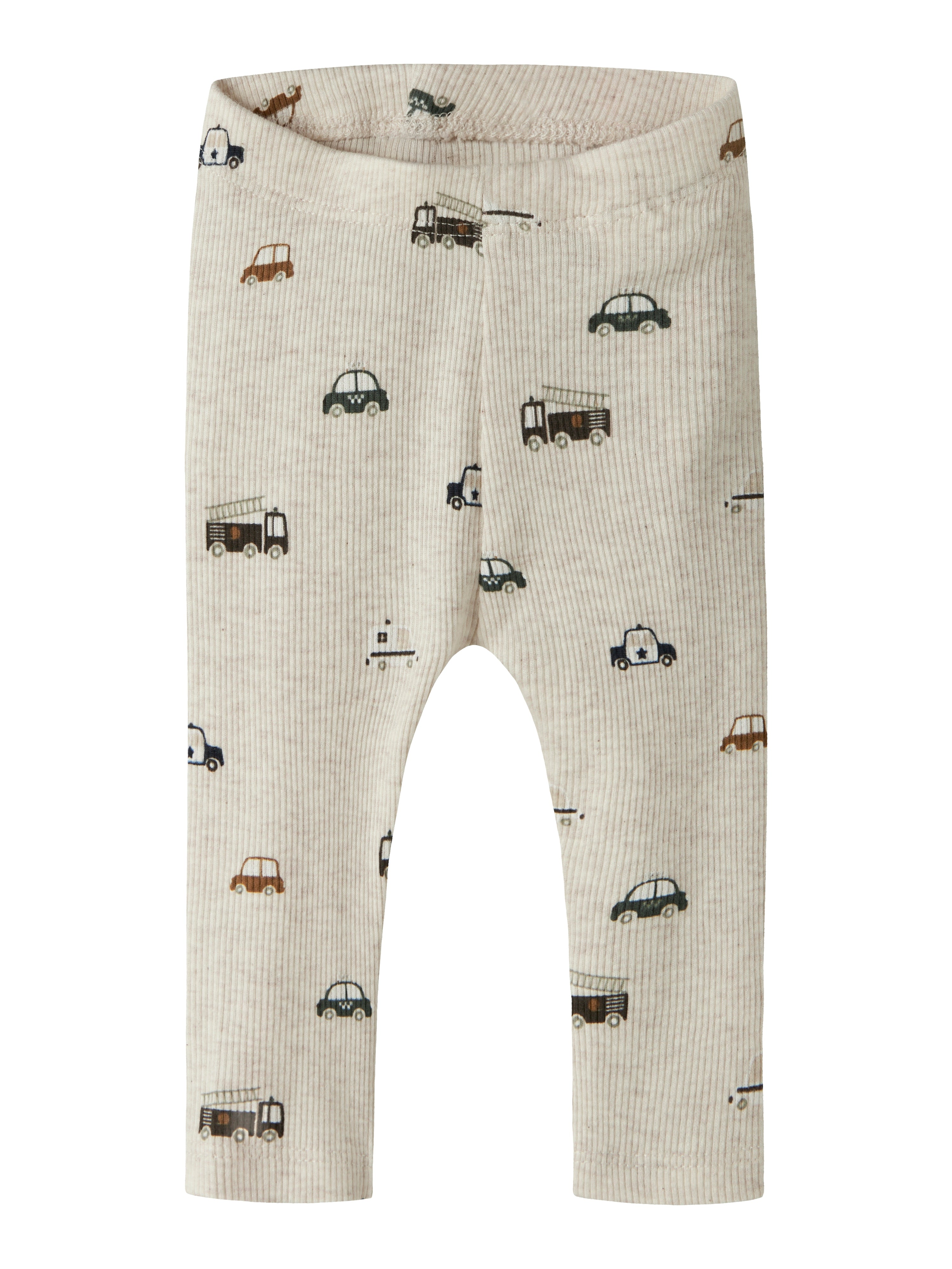 Name It Thue Leggings - Peyote Melange med bilprint