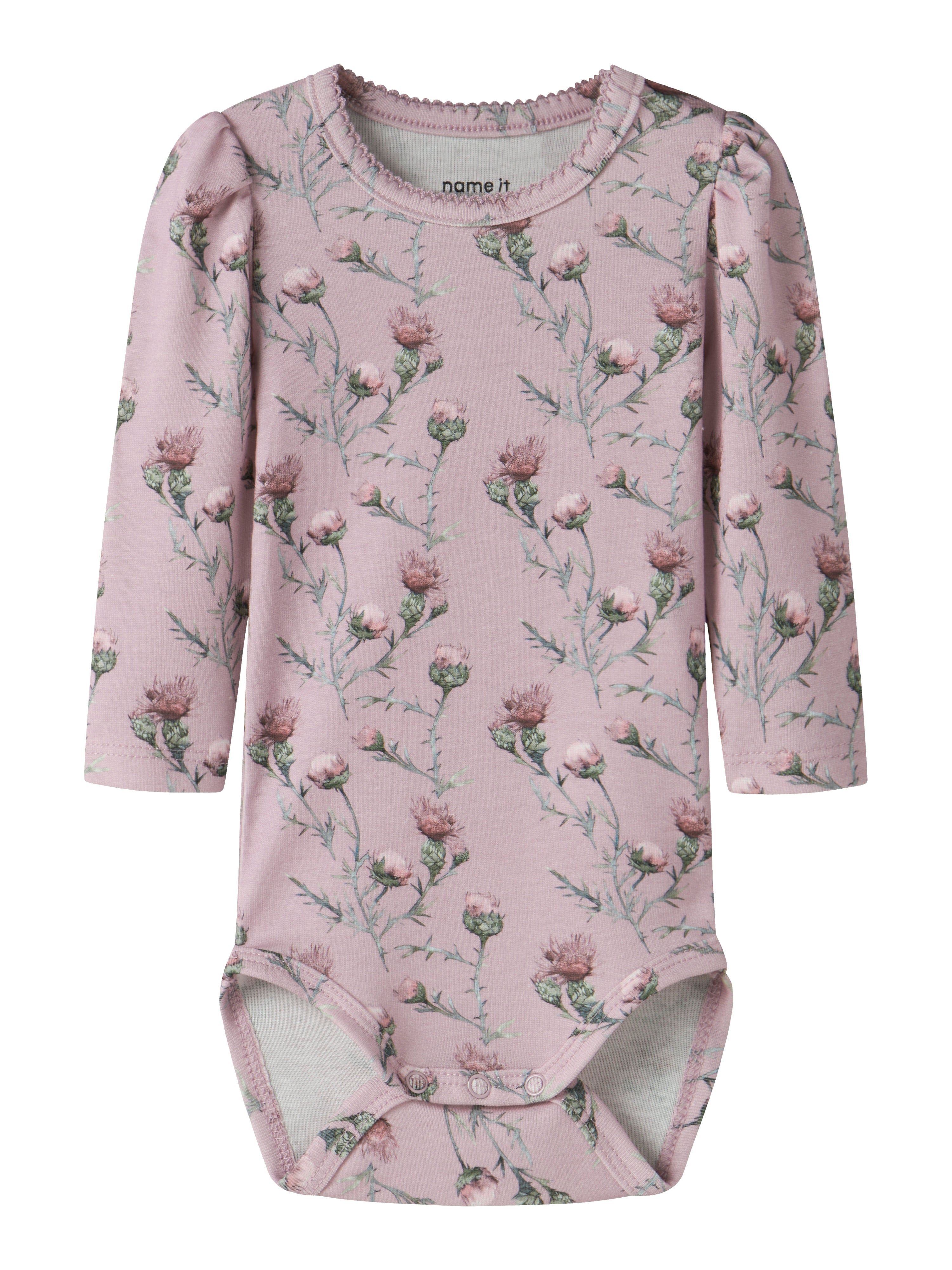 Name It Teane Body - Blomsterprint i Dawn Pink