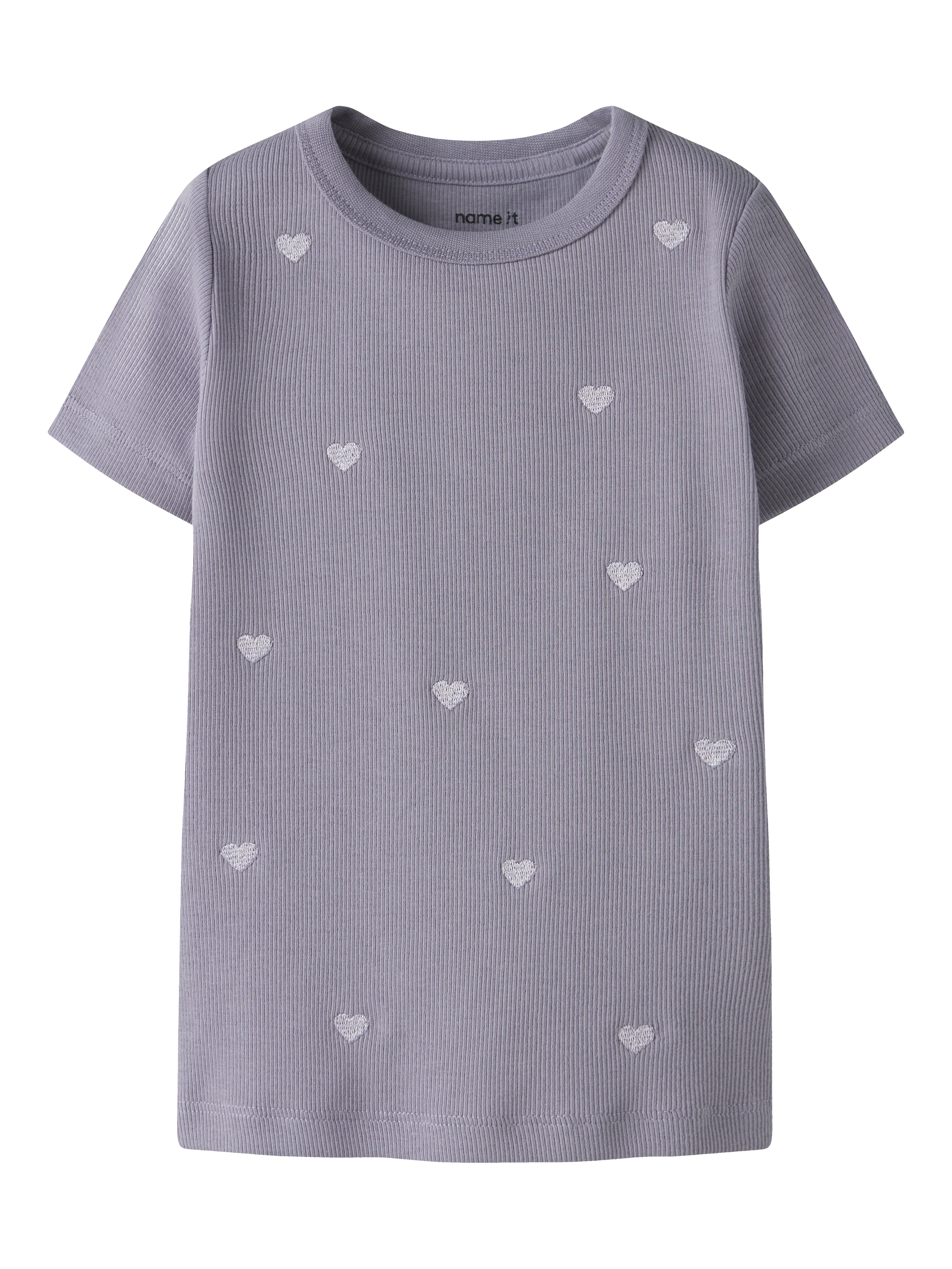 Name It Nakal Ss Slim Top - Lavender Gray -   Cm