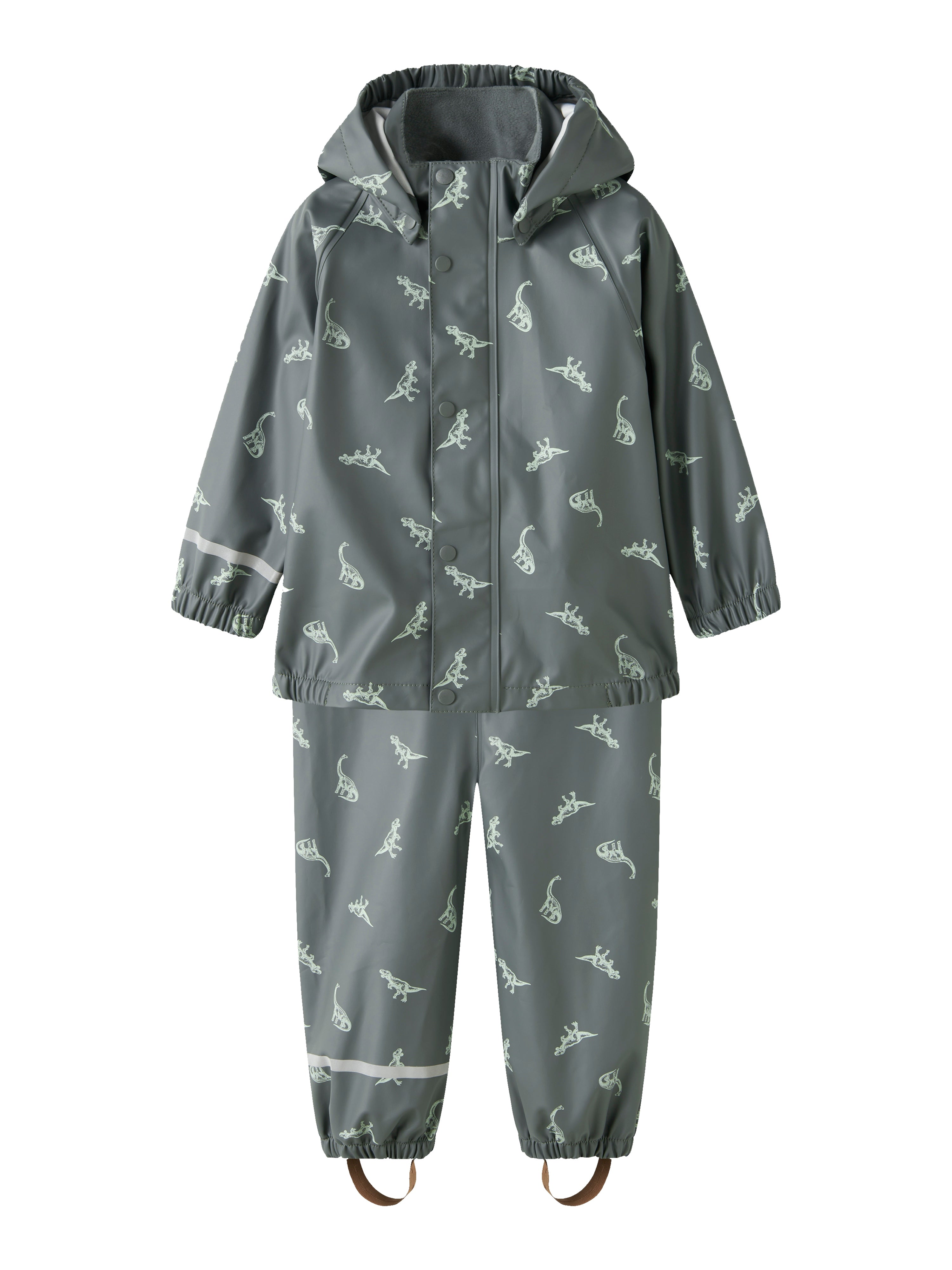 Name It Dry  Rain Set - Balsam Green Dino -   Cm