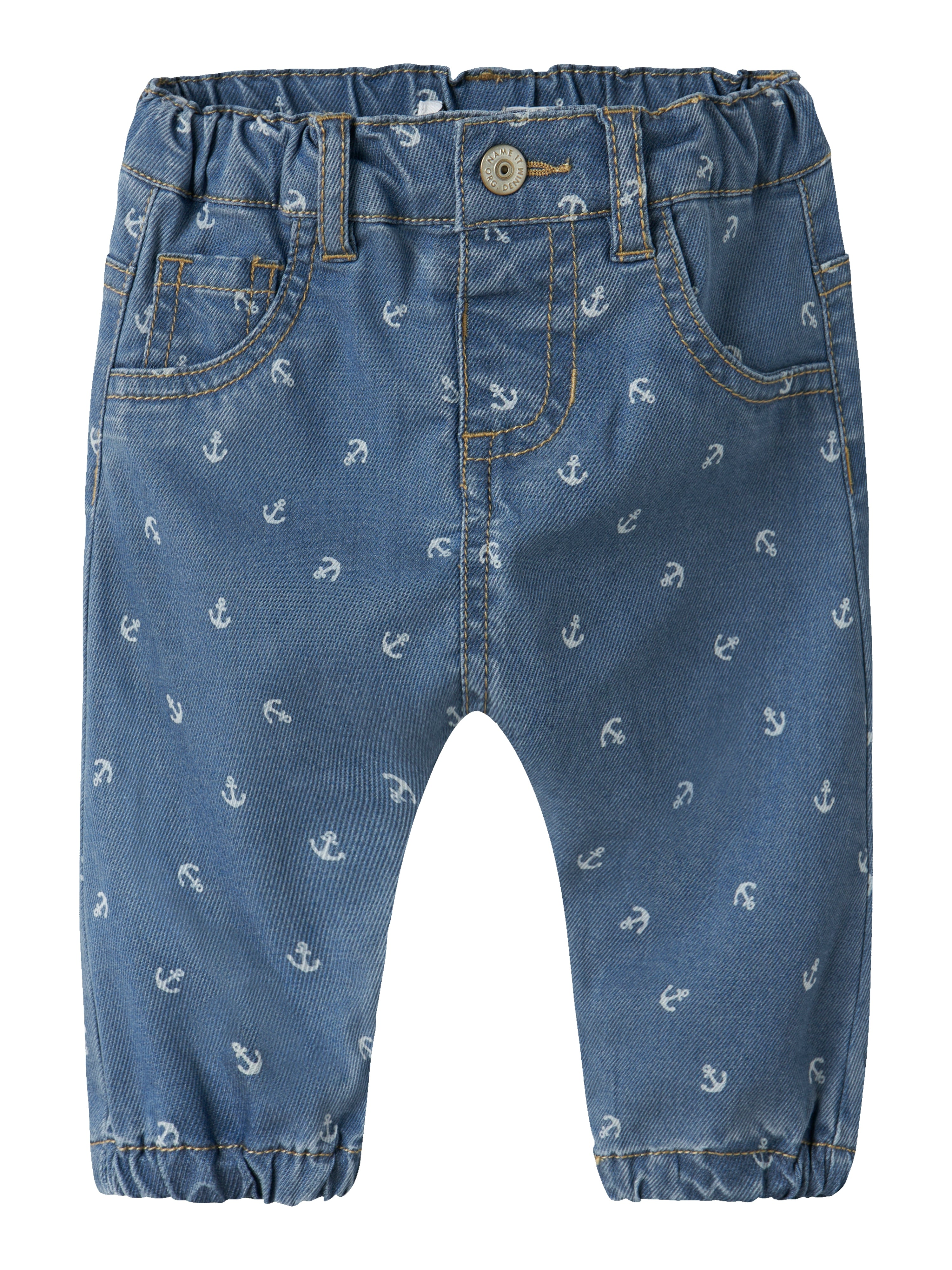 Name It Ben Bow Tap Jeans -  Medium Blue Denim -   Cm