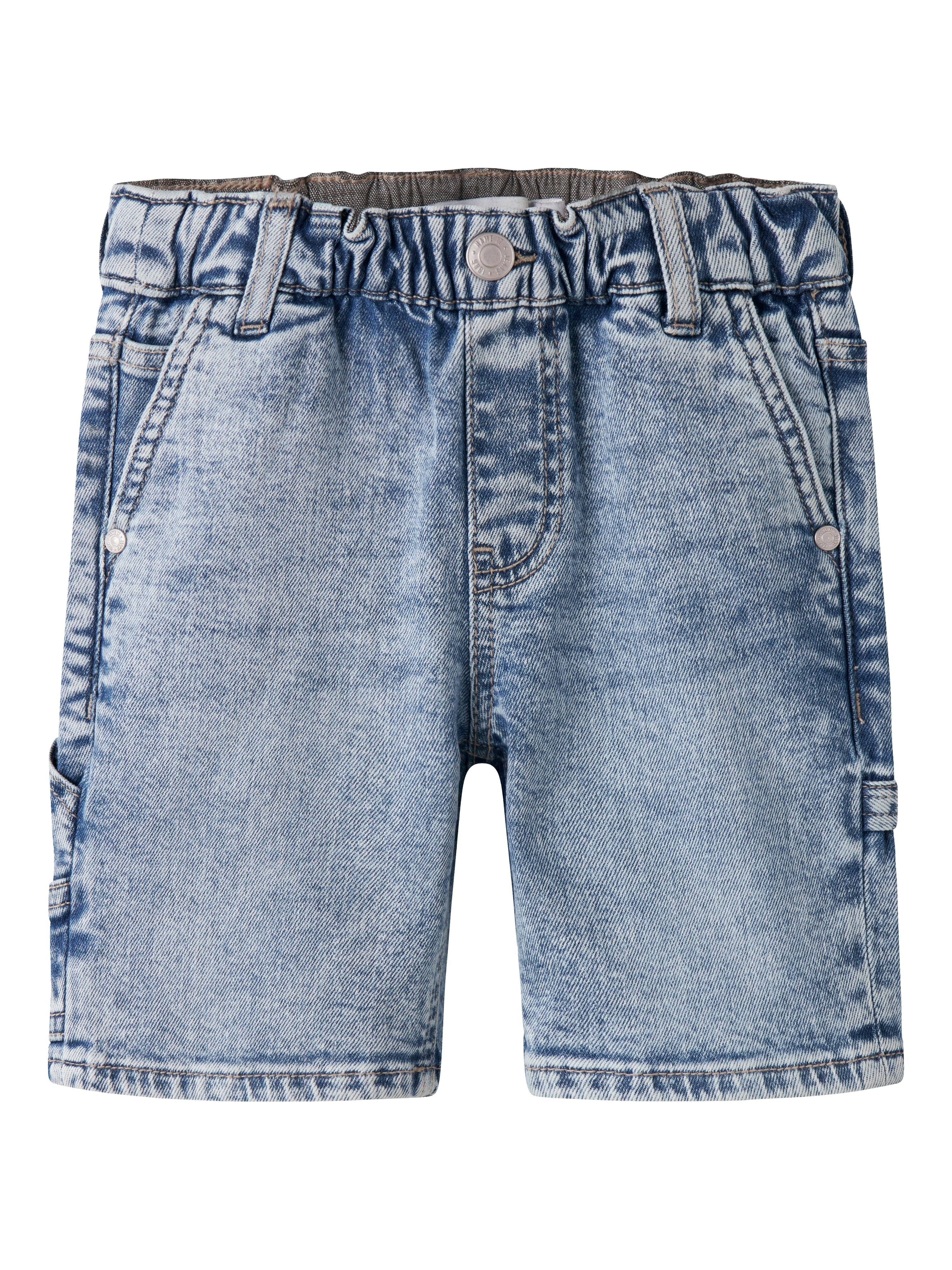 Name It Ben Loose Denim Bermuda Noos - Light Blue Denim -   Cm