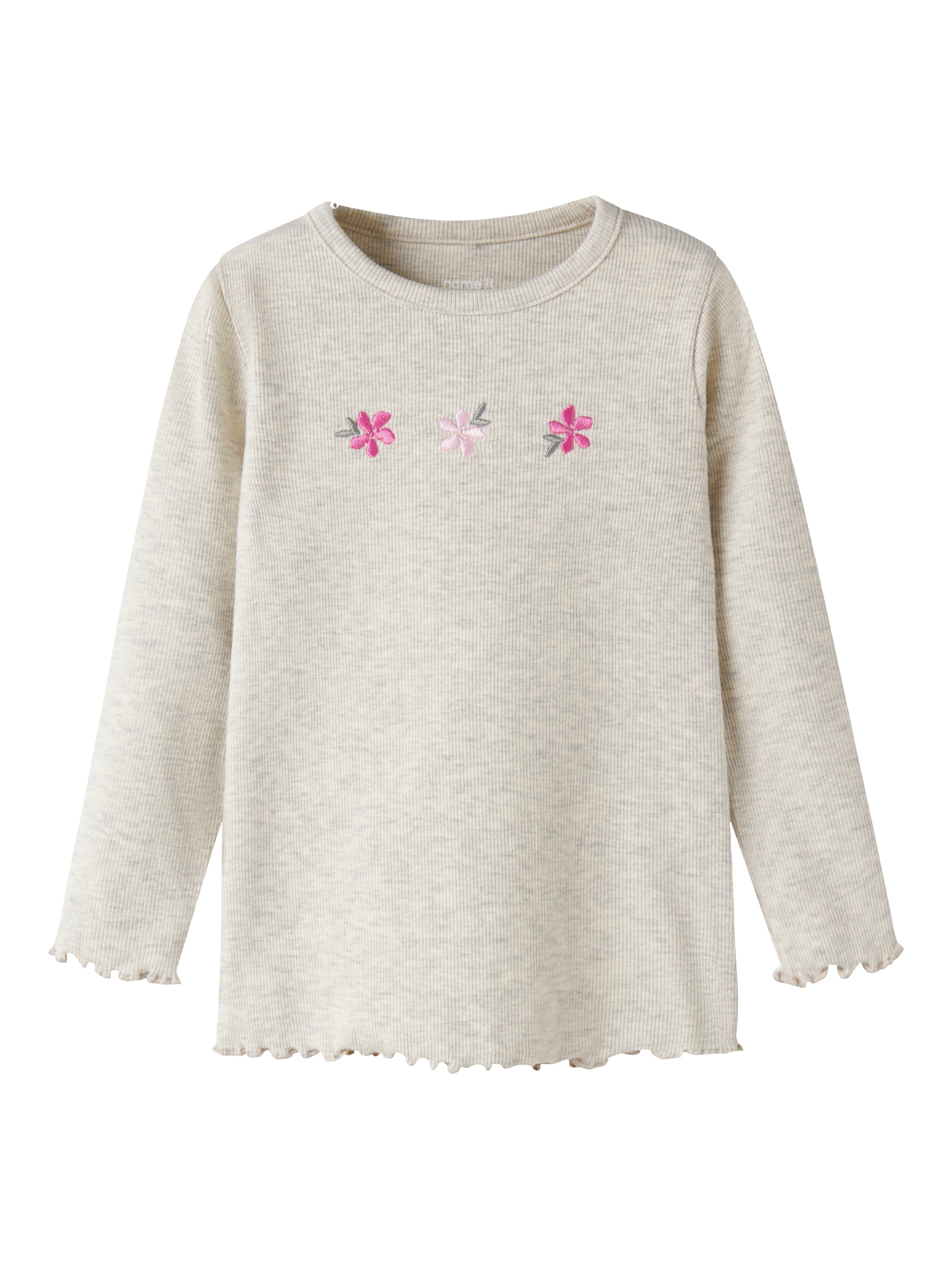 Name It Dari Ls Slim Top - Peyote Melange -   Cm