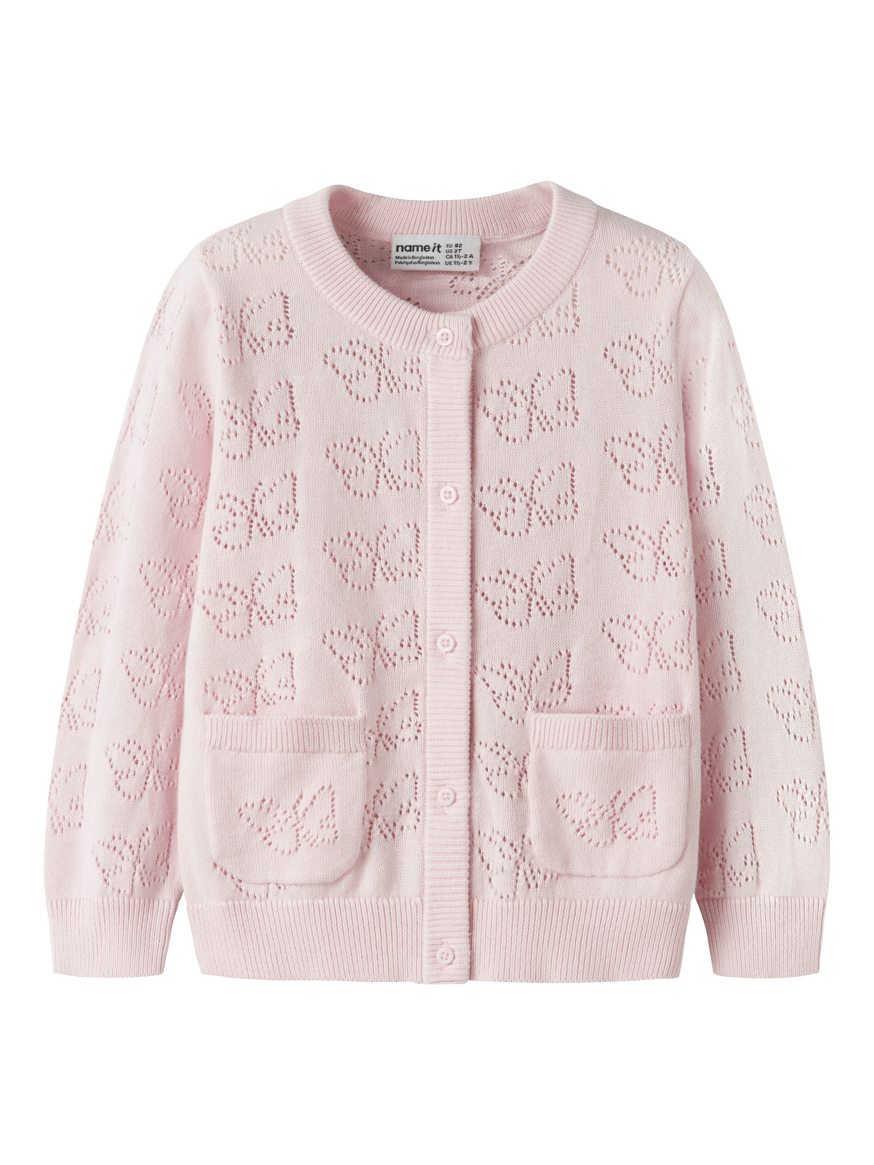 Name It Fiaja Ls Knit Cardigan - Cradle Pink -   Cm