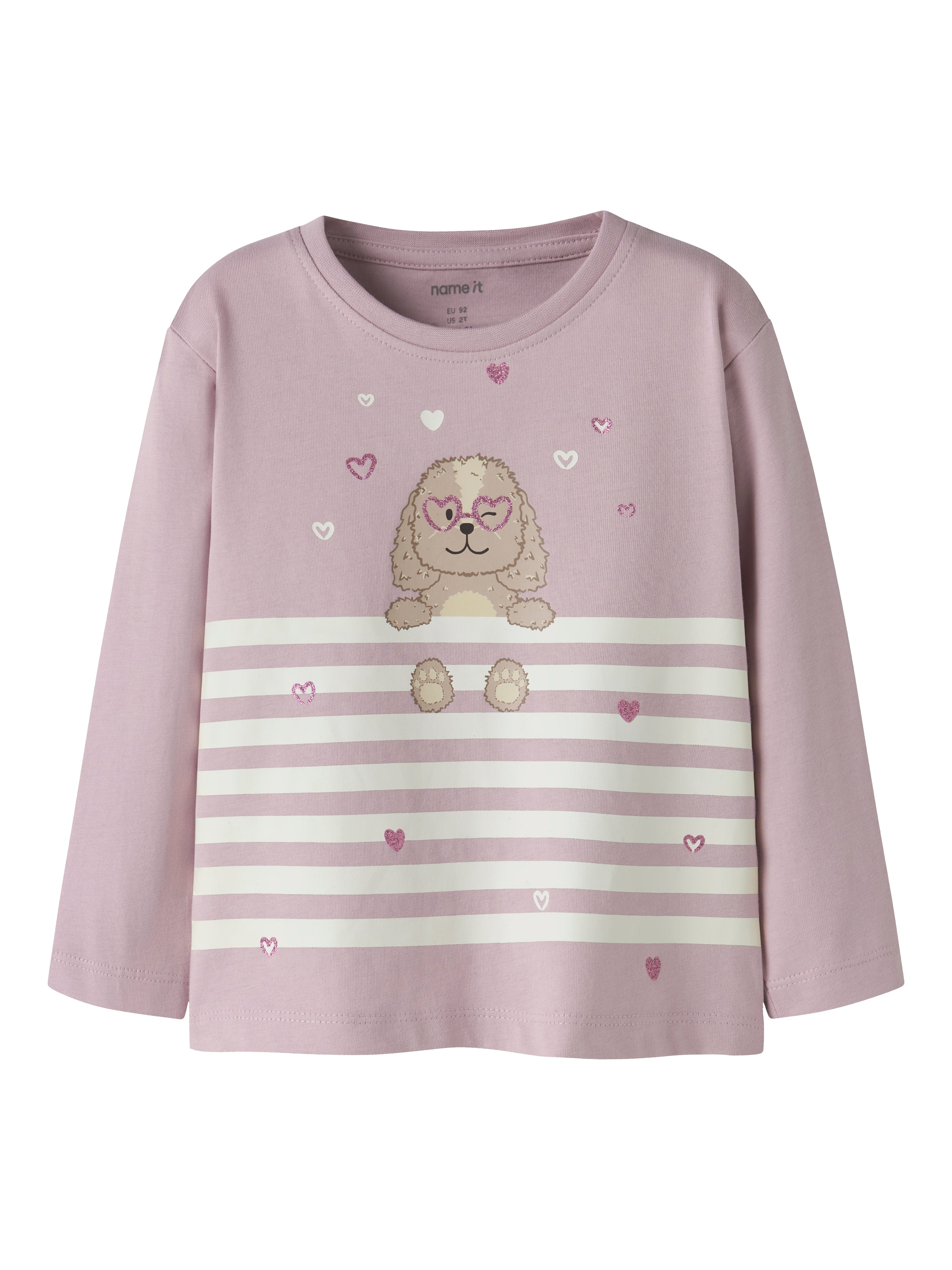 Name It Valiane Bluse – Sødt Print i Dawn Pink til Børn