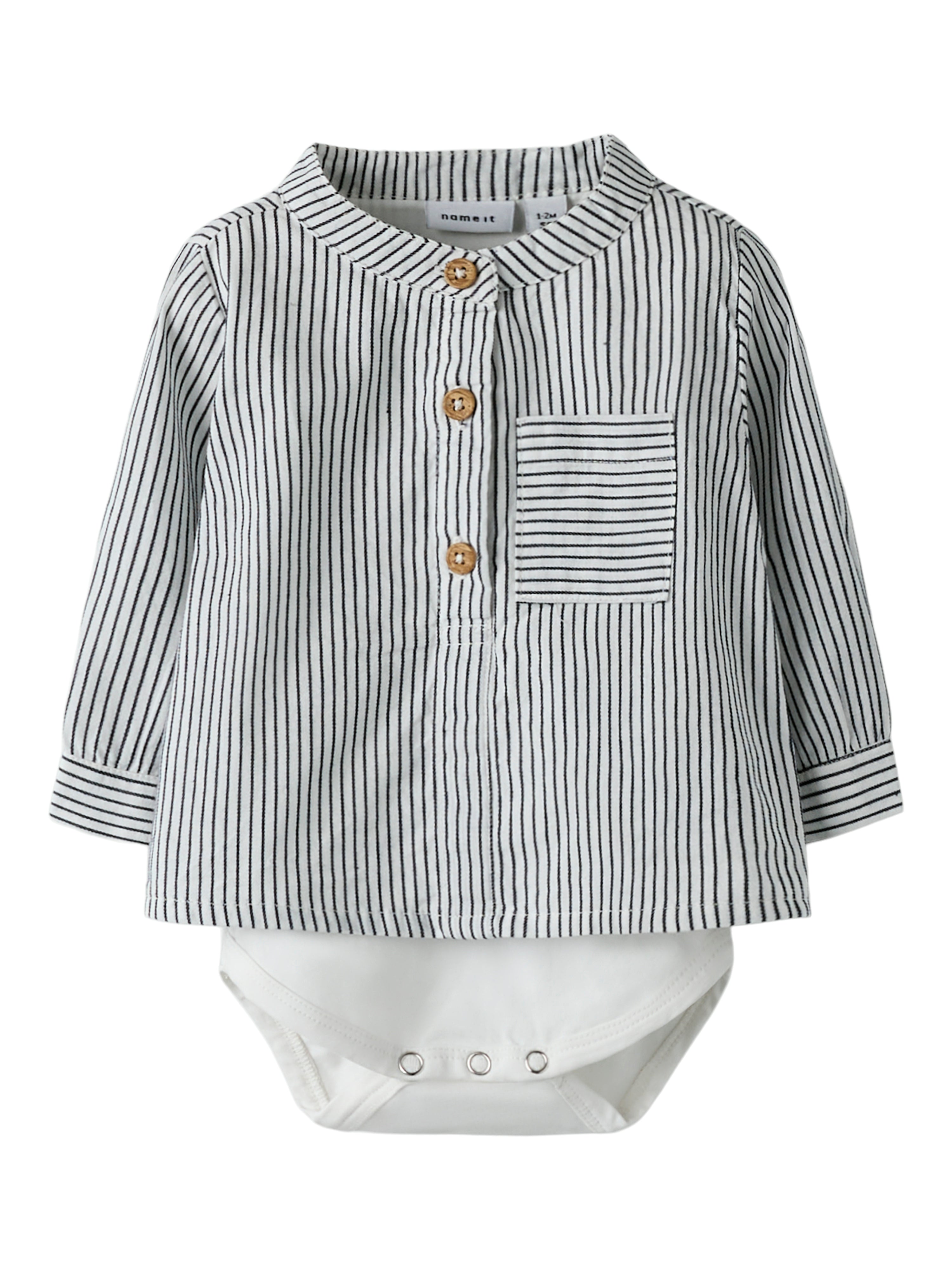 Name It Far Ls Shirt Body - Cloud Dancer -   Cm