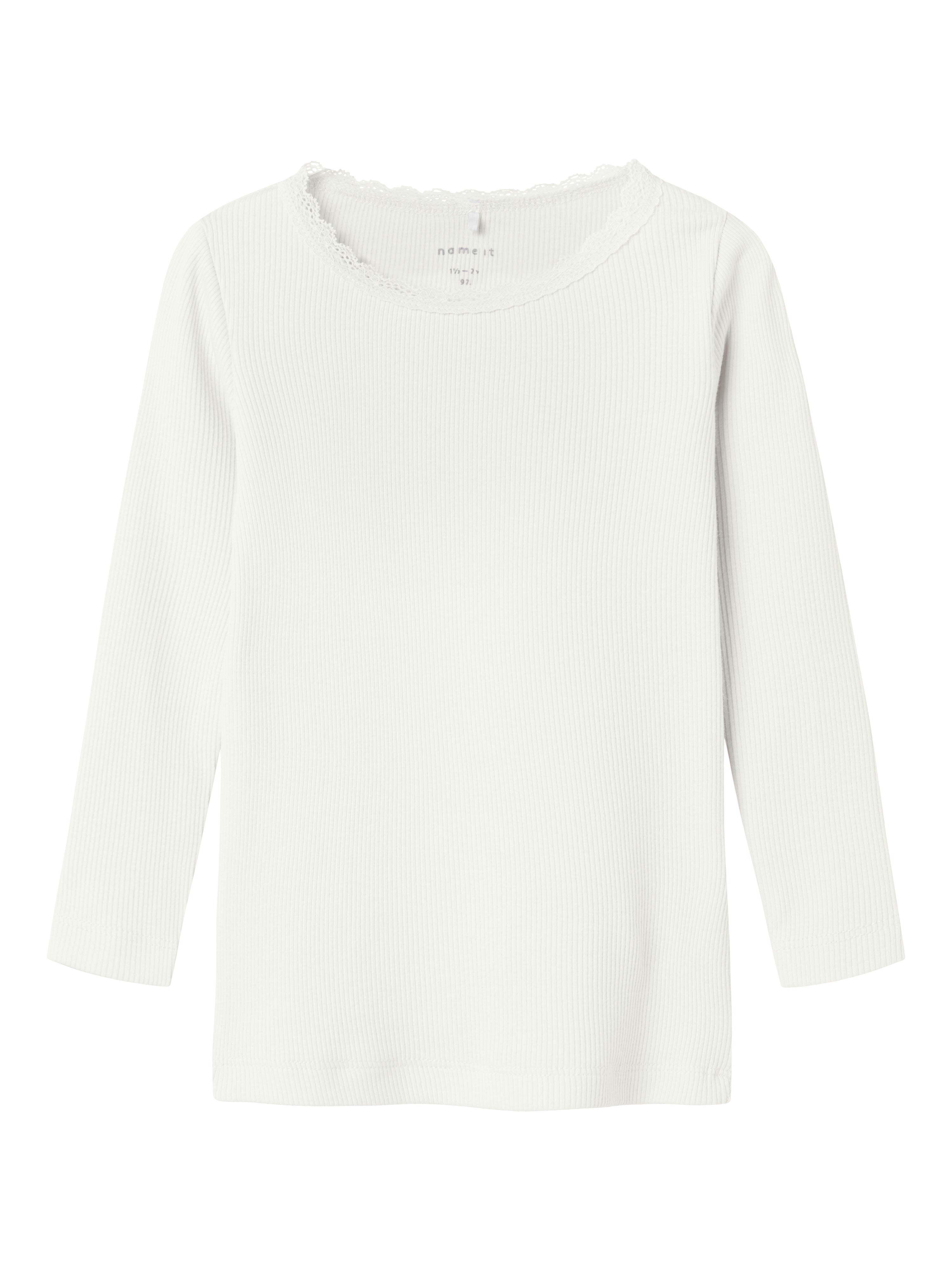 Name It Kab Bluse – Cloud Dancer – Elegant og Blød Stil