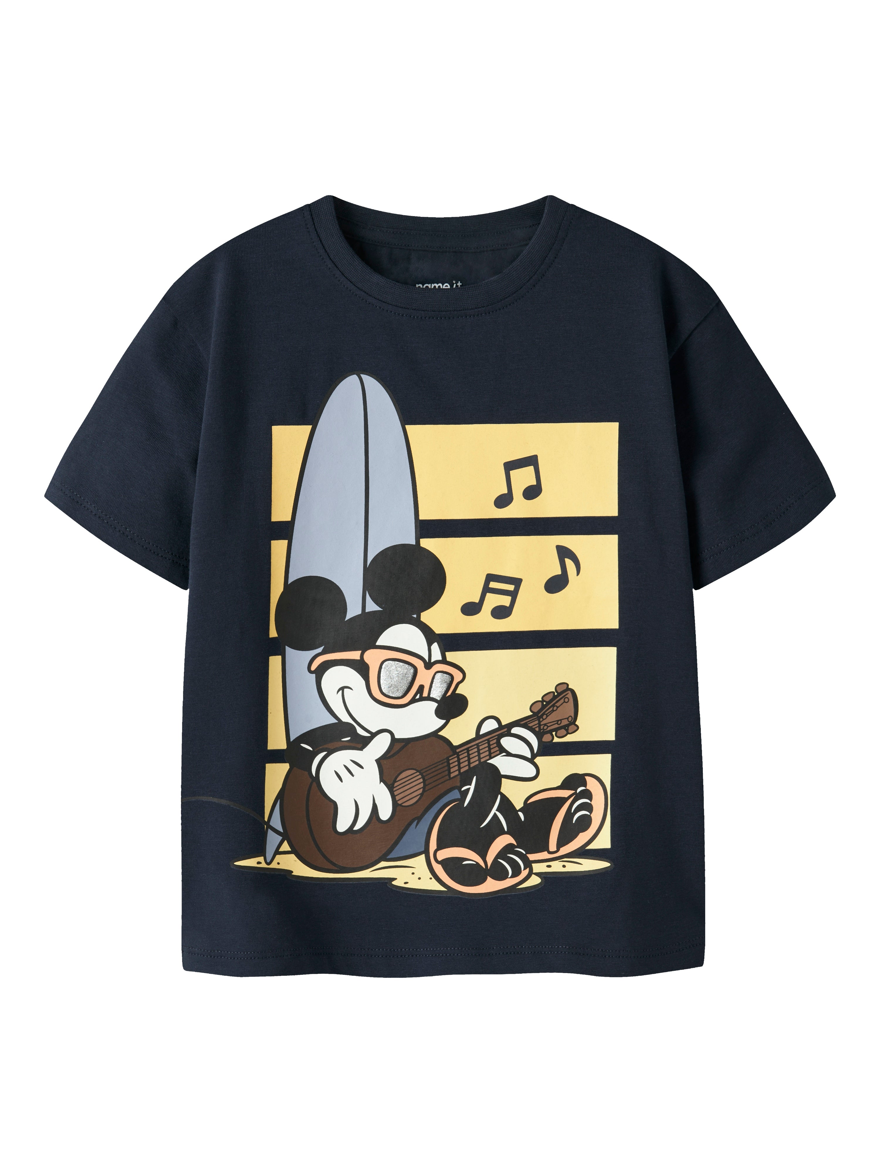 Name It Art - Mickey Ss Top - Navy Blazer -   Cm