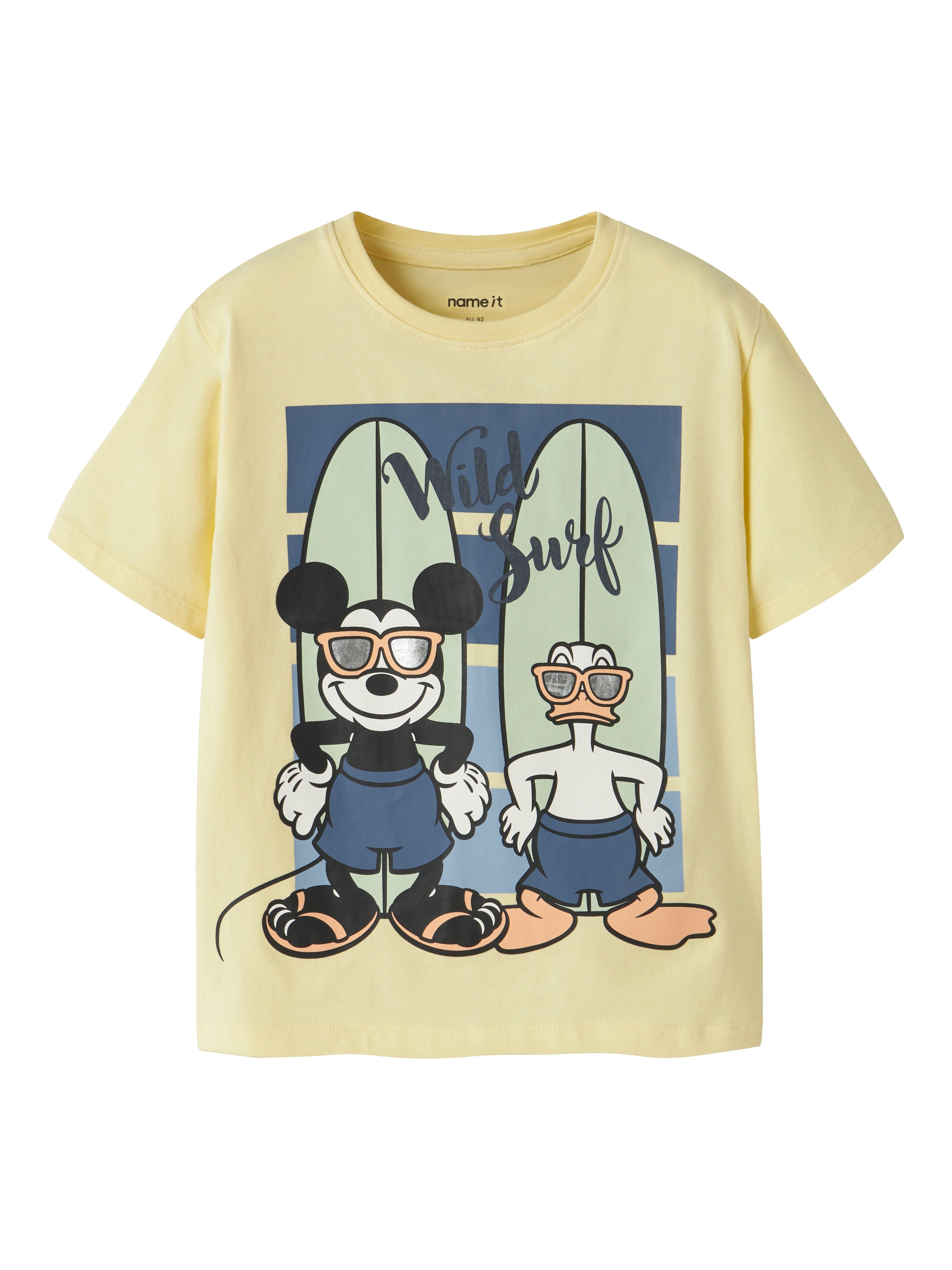 Name It Art - Mickey Ss Top -  Double Cream -   Cm