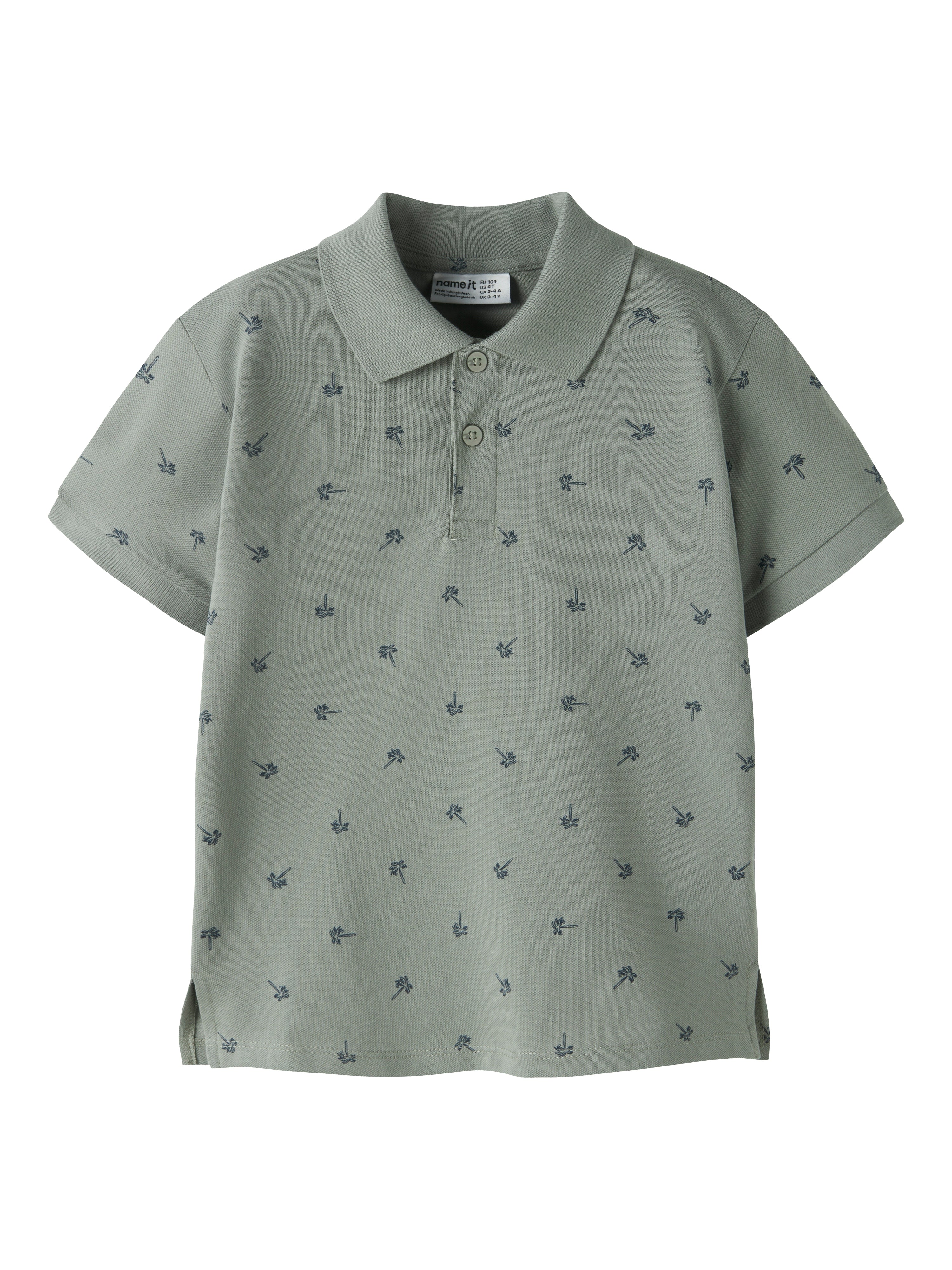 Name It Volo Ss Polo - Shadow Palm -   Cm