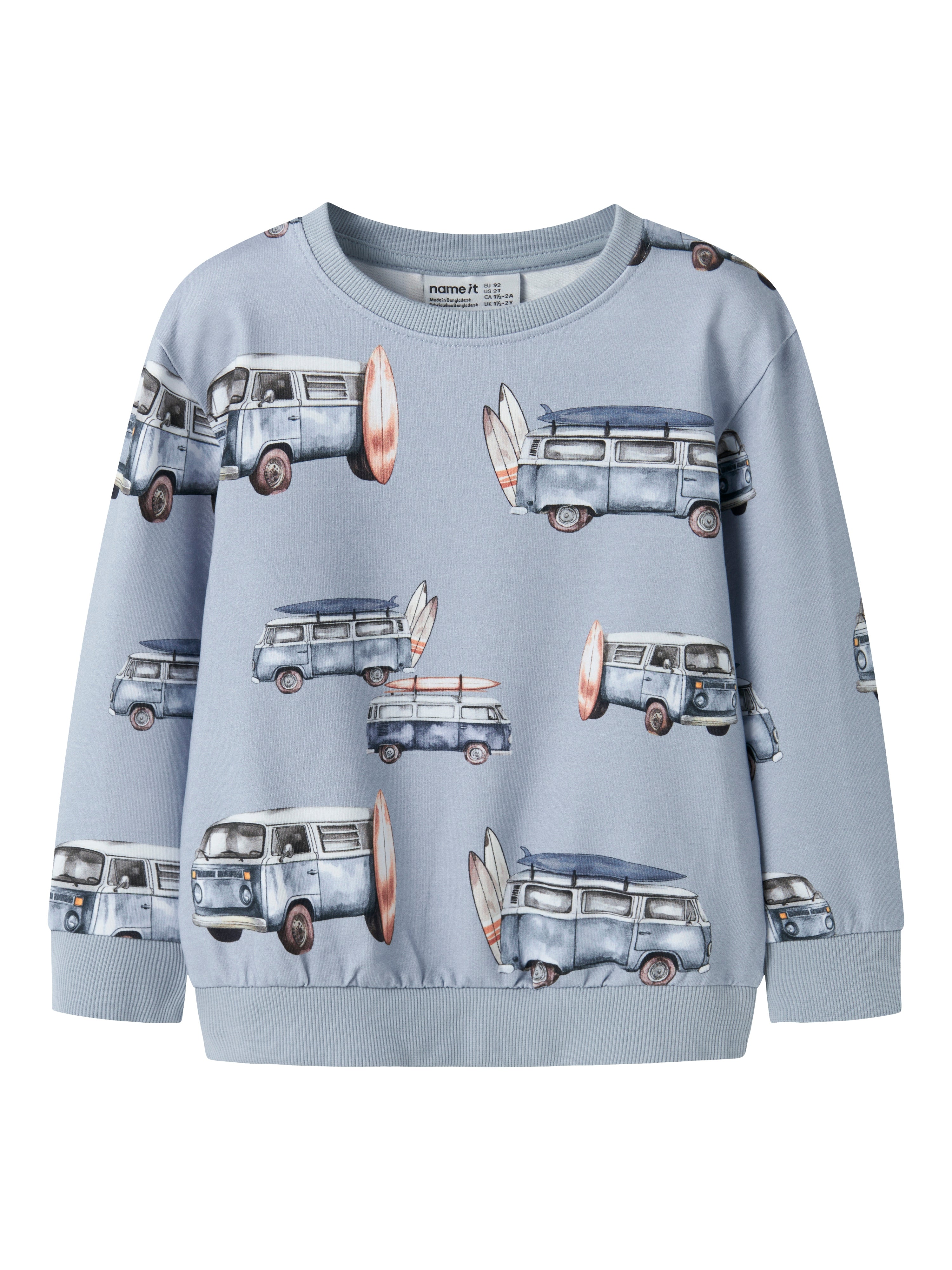 Name It Jaxon - Sweat Shirt - Blue Fog -   Cm