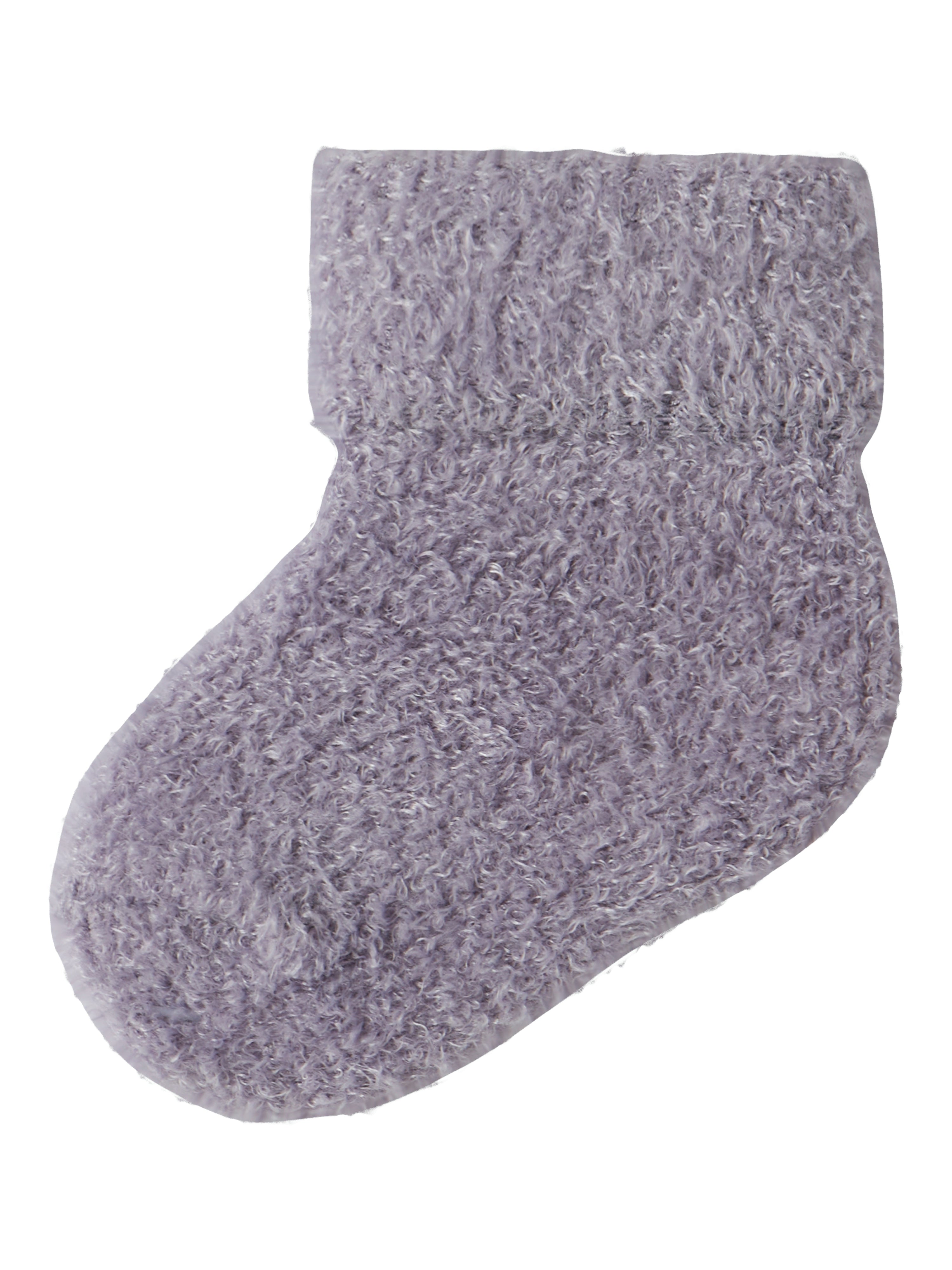 Name It Olli Terry Fluffy Babysokker – Lavendelgrå Tilbud