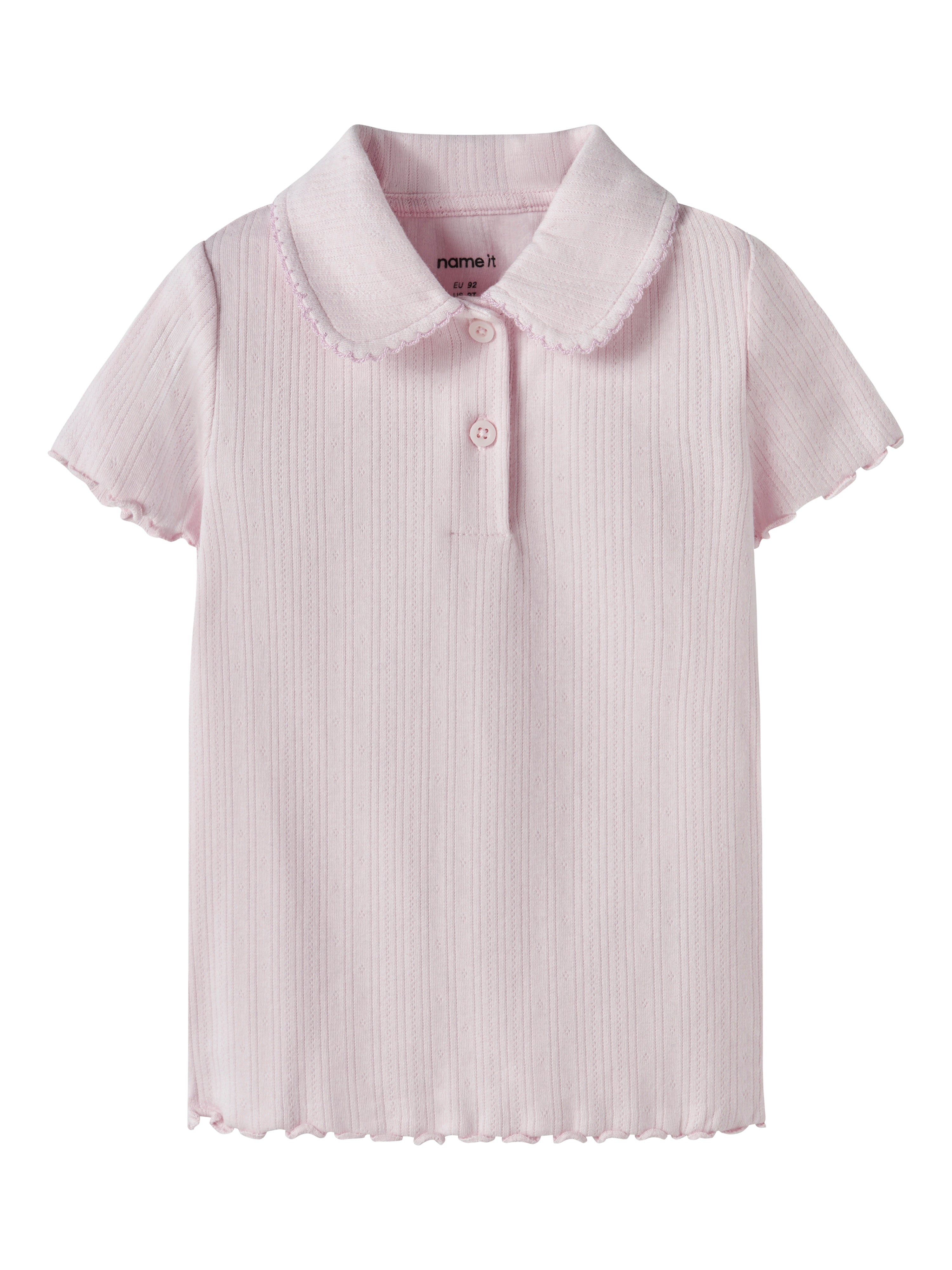 Name It Judy - Ss Slim Top - Cradle Pink -   Cm
