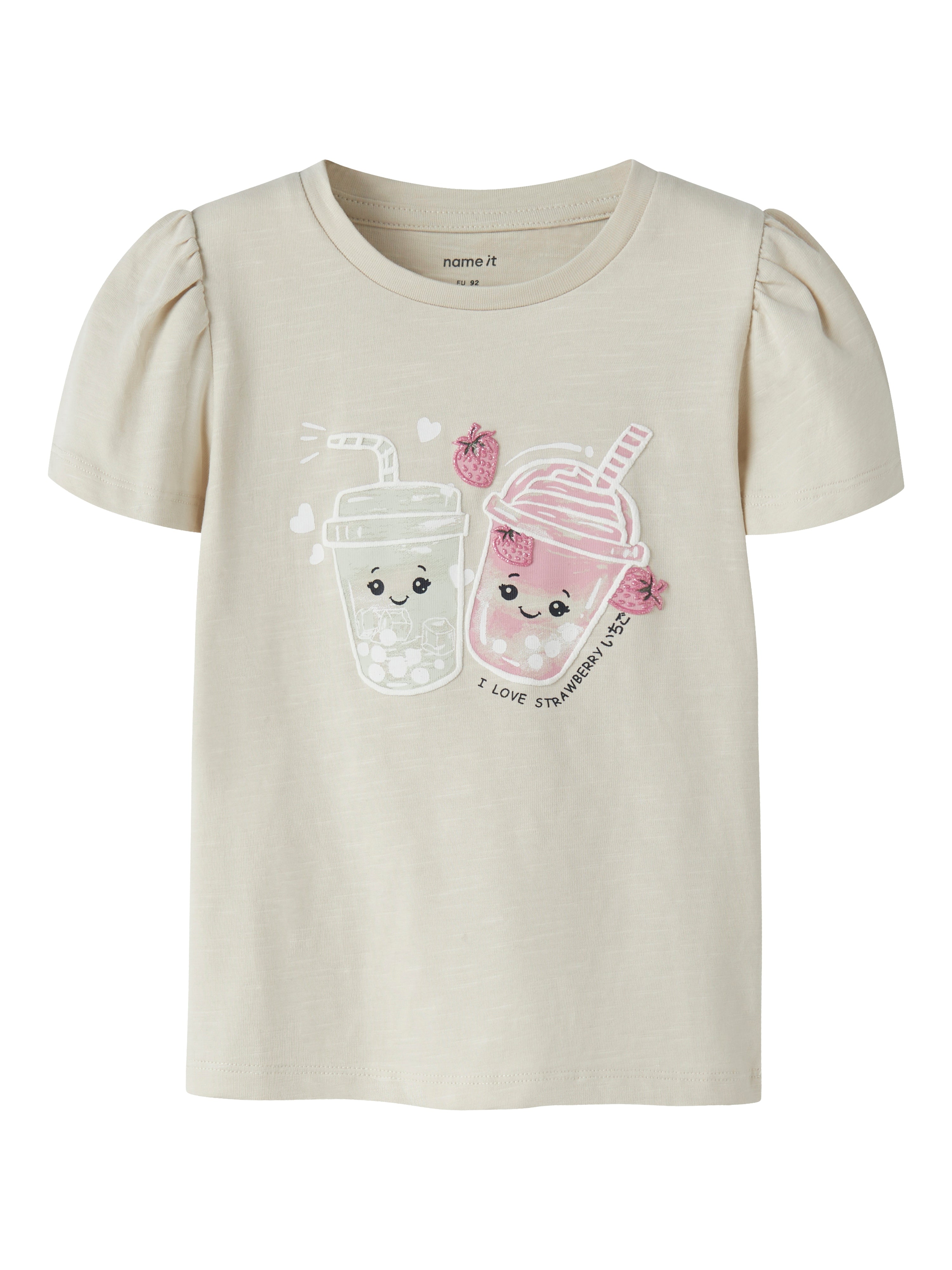 Name It Jelleanal - Ss Top - Almond Milk -   Cm