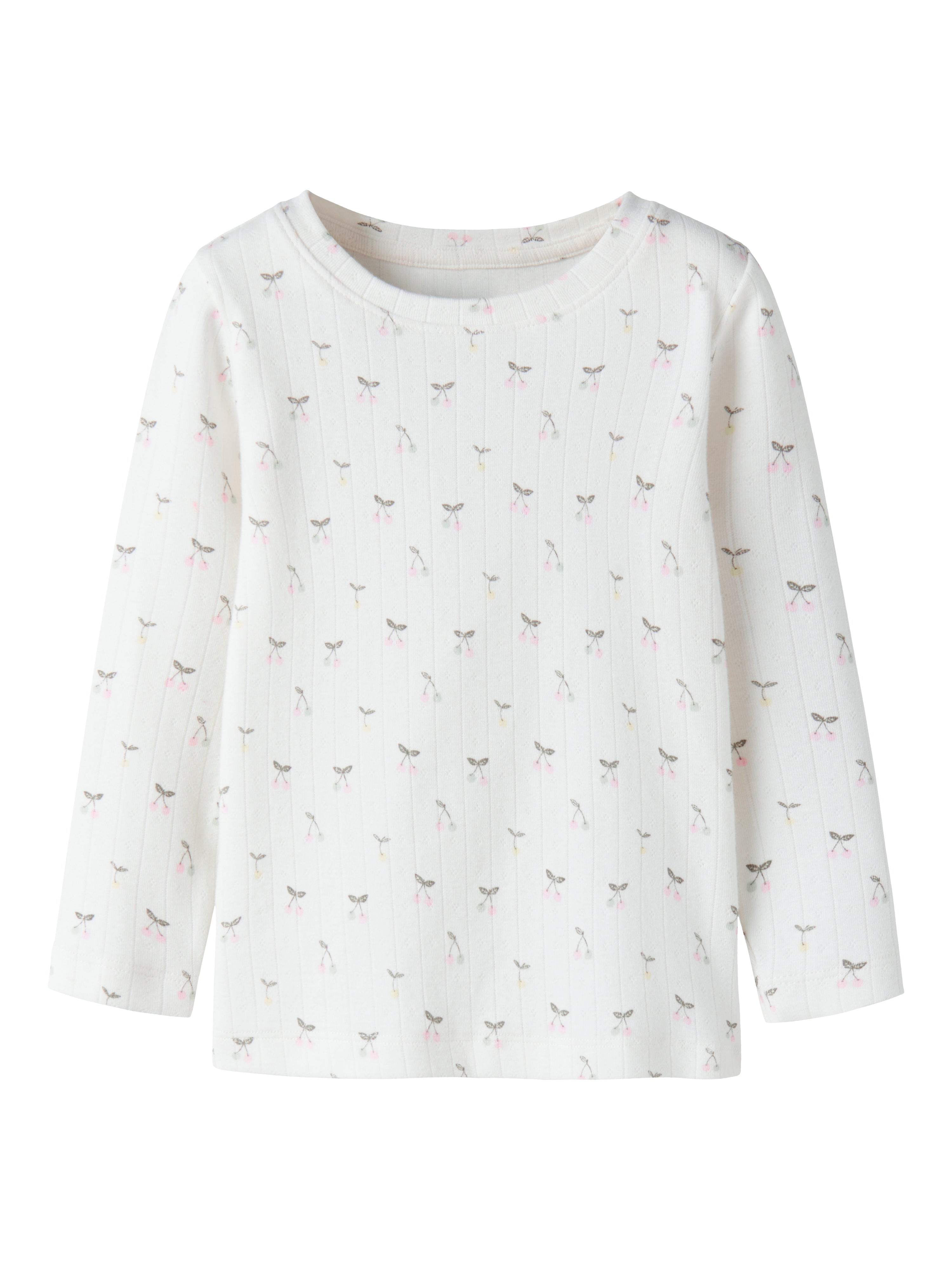 Name It Ficherry Ls Slim Top - Cloud Dancer -   Cm