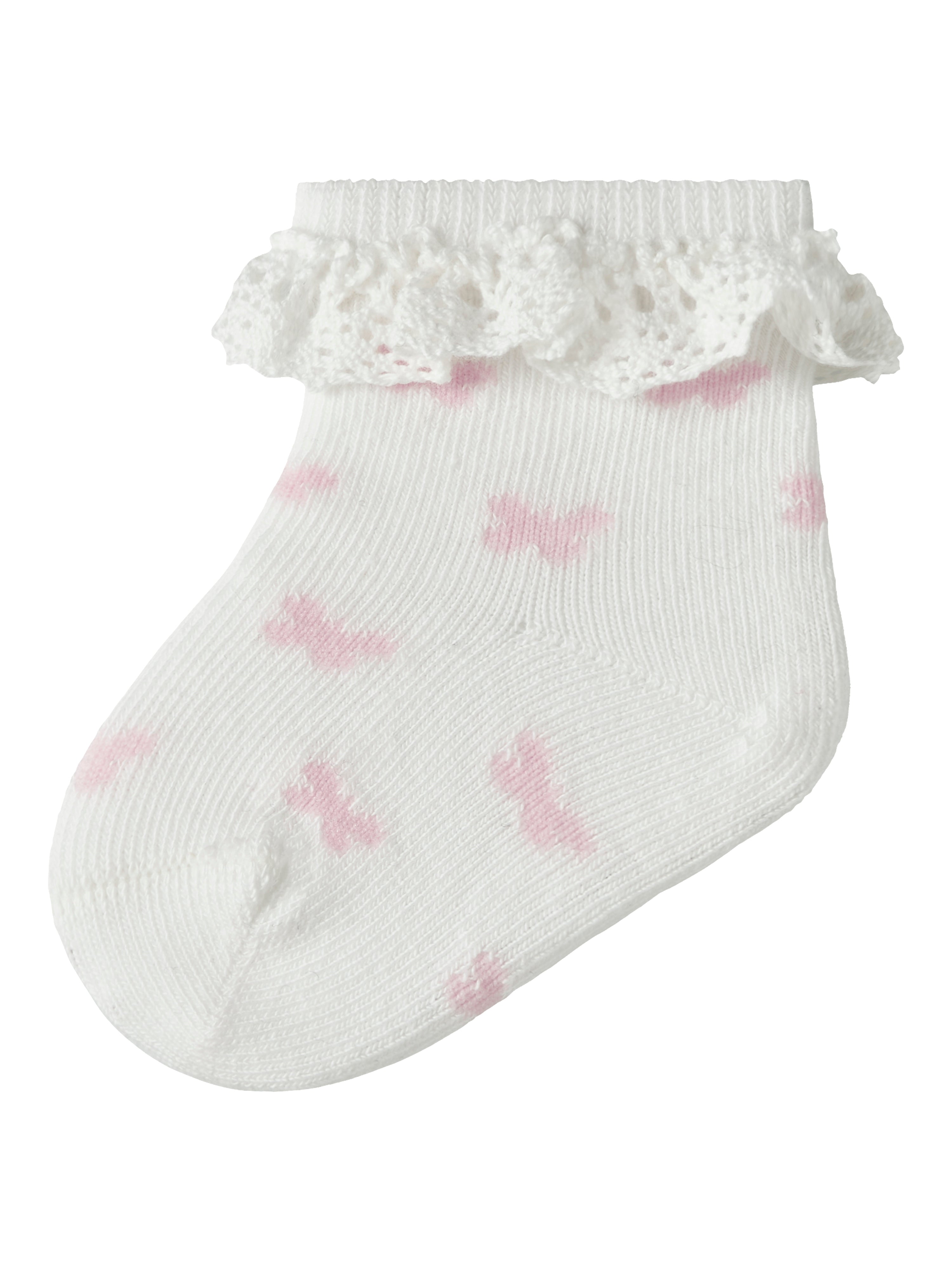 Name It Futterfly Strømper - Cloud Dancer -