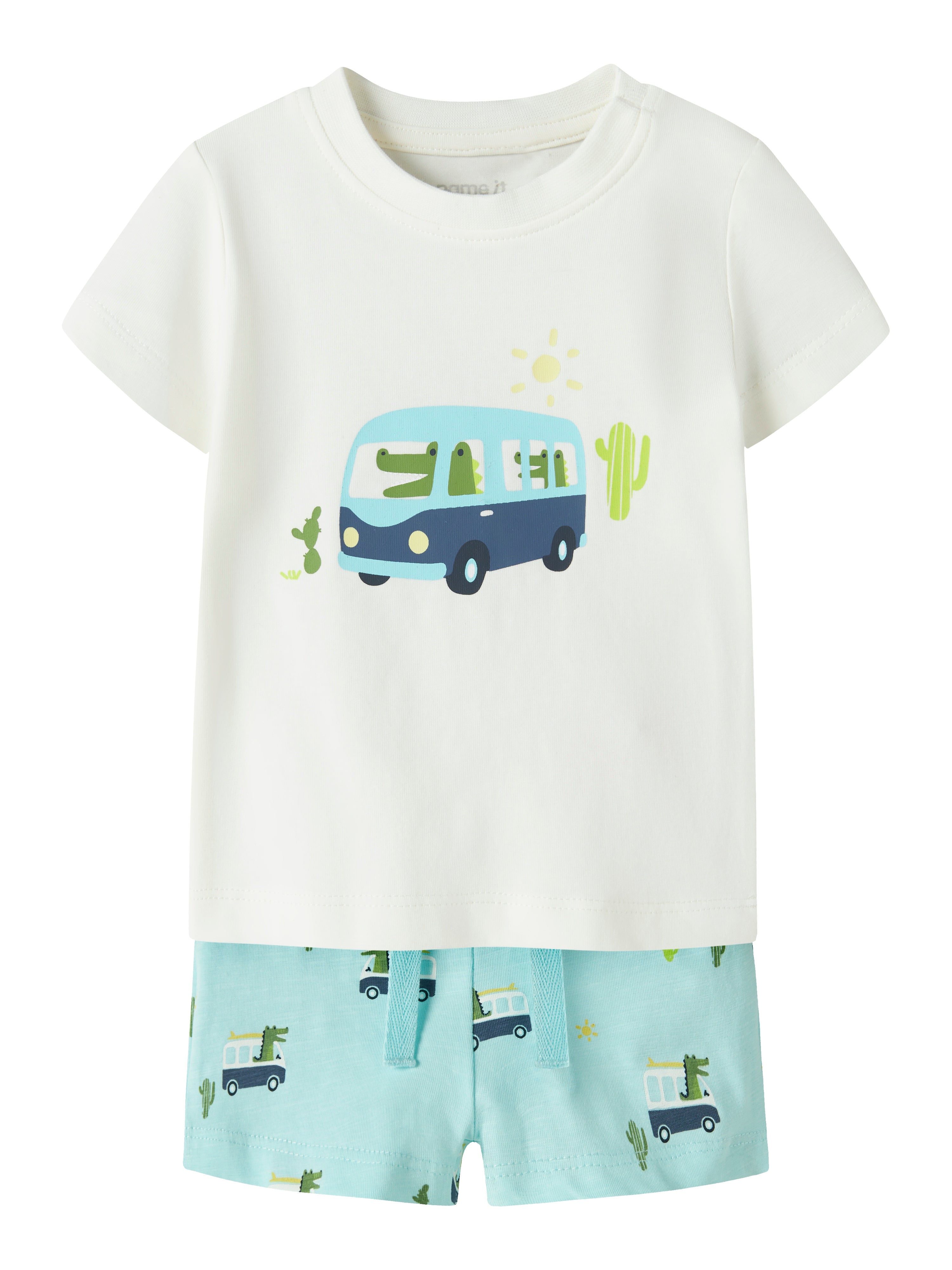 Name It Fartil Ss Top Sæt - Cloud Dancer -   Cm