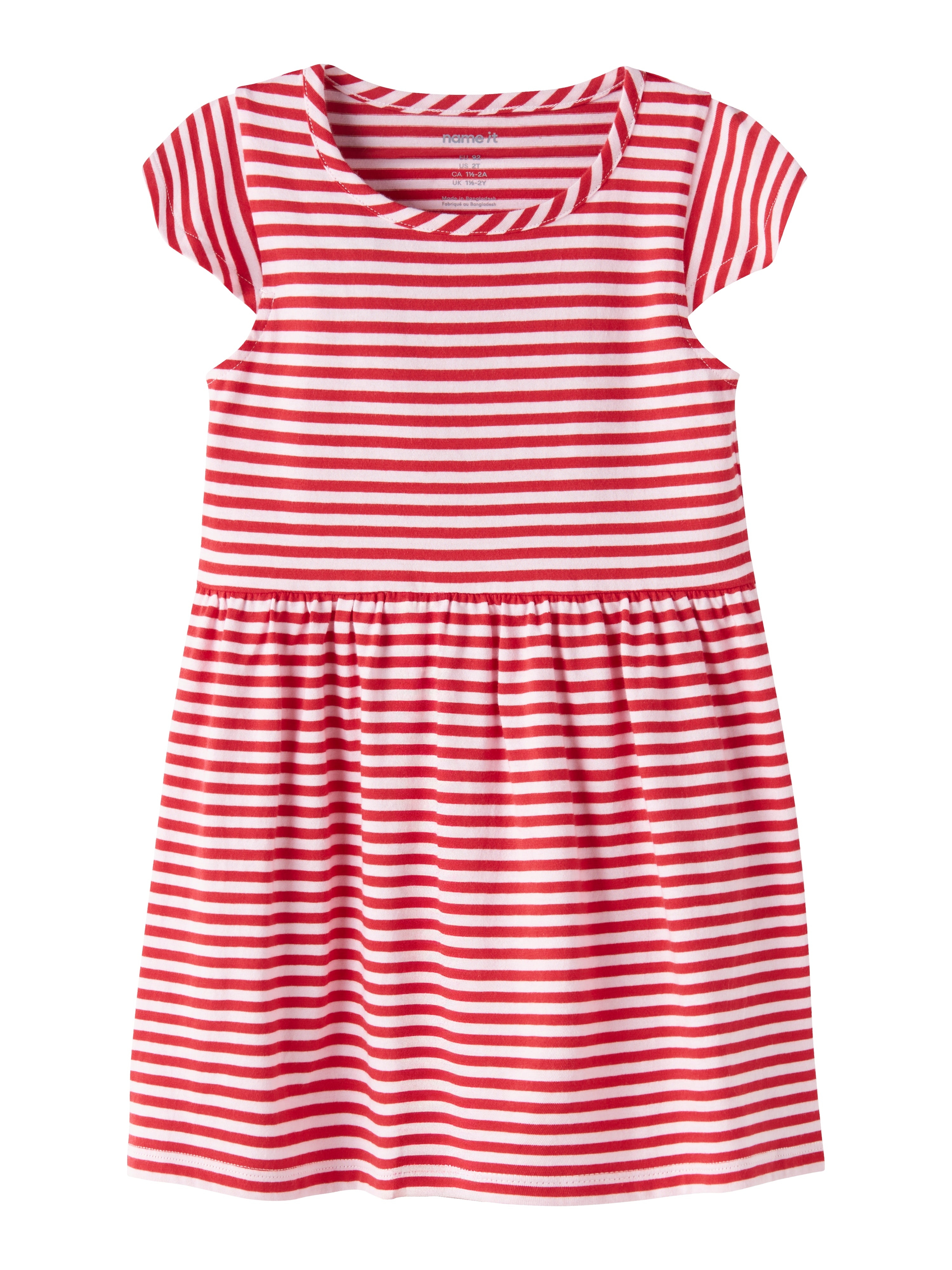 Name It Vinanna - Ss Dress - Cradle Pink Poinsettia -   Cm