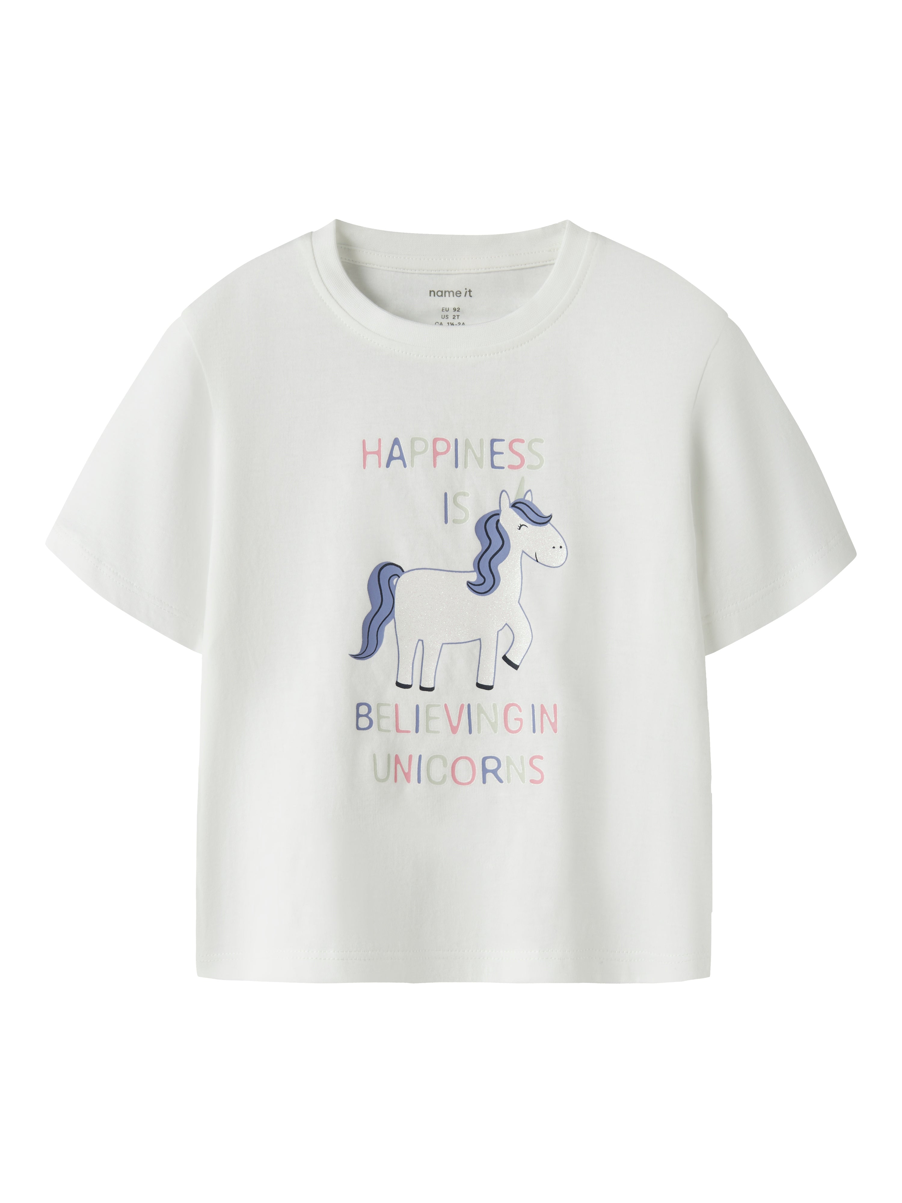Name It Velda - Ss Top - Bright White -   Cm