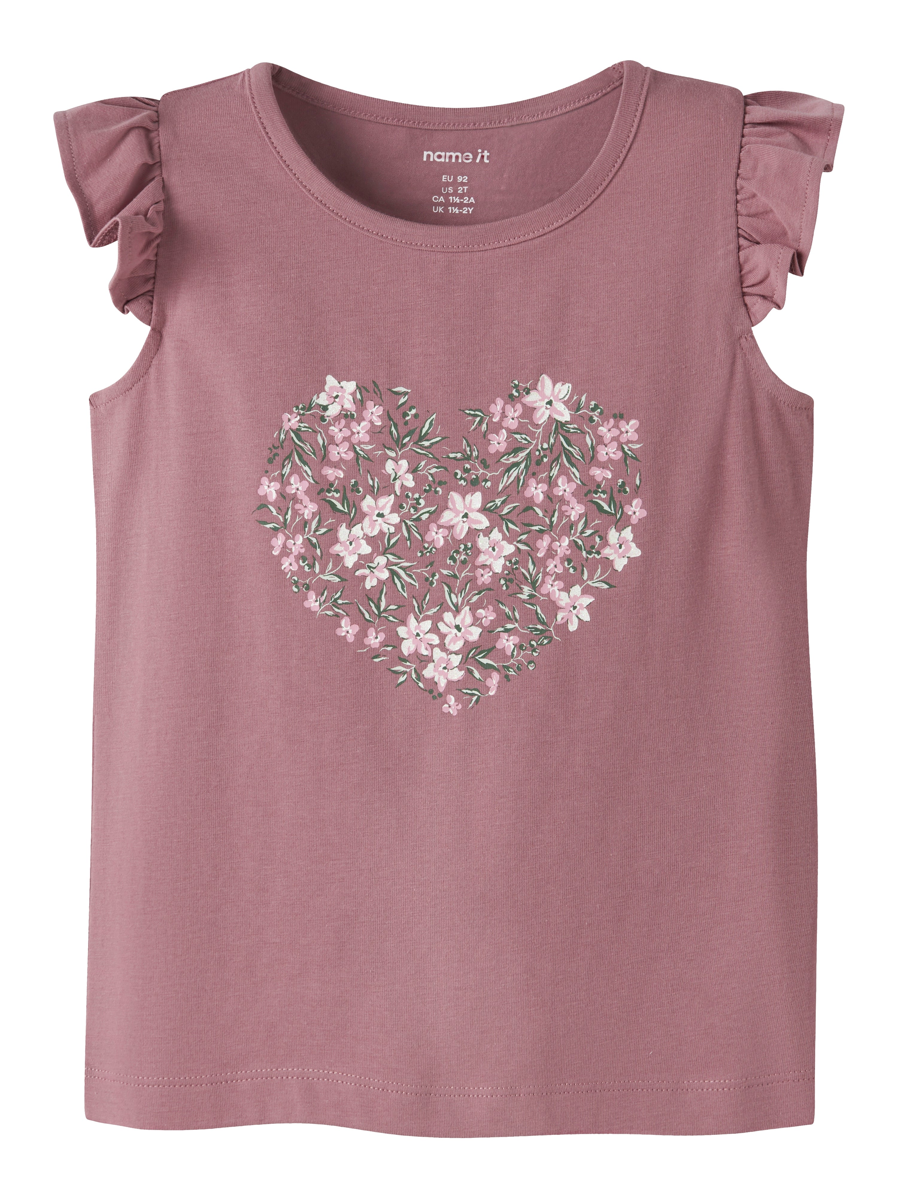 Name It Vayana - Top - Mesa Rose Rose Flowers -   Cm